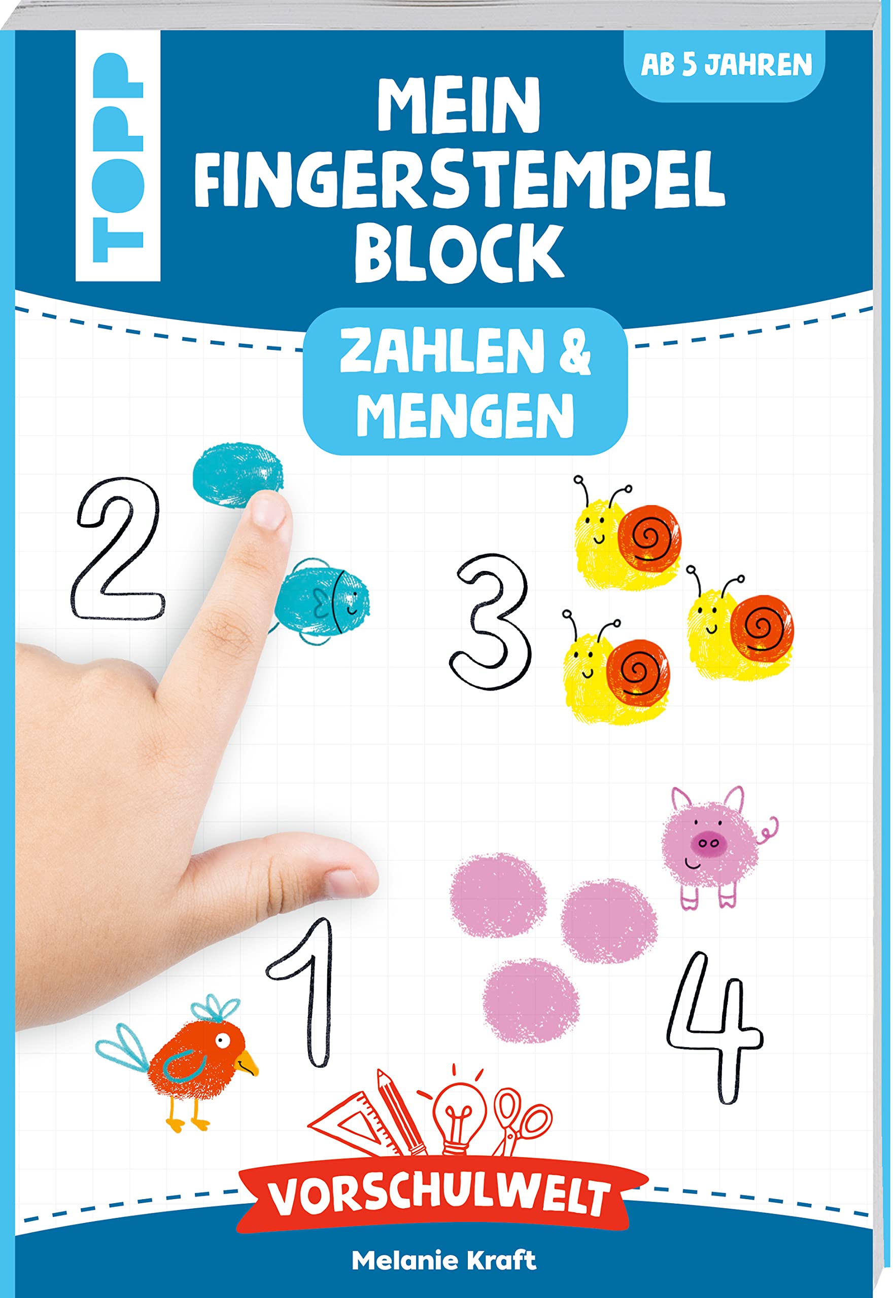 Vorschulwelt - Mein Fingerstempelblock Zahlen und Mengen Leisure, Home & Garden