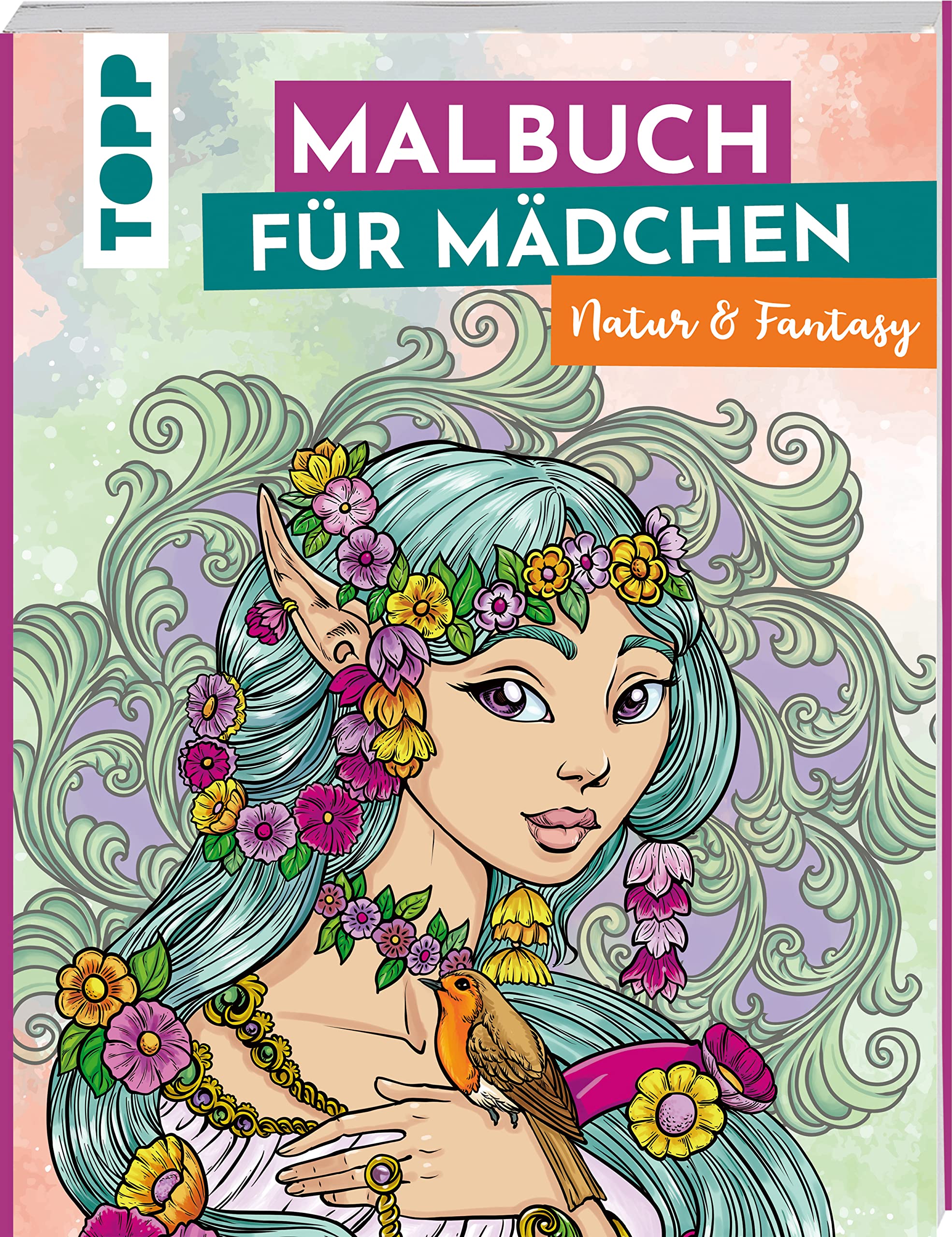 Malbuch für Mädchen Natur & Fantasy Tiptoi & Games