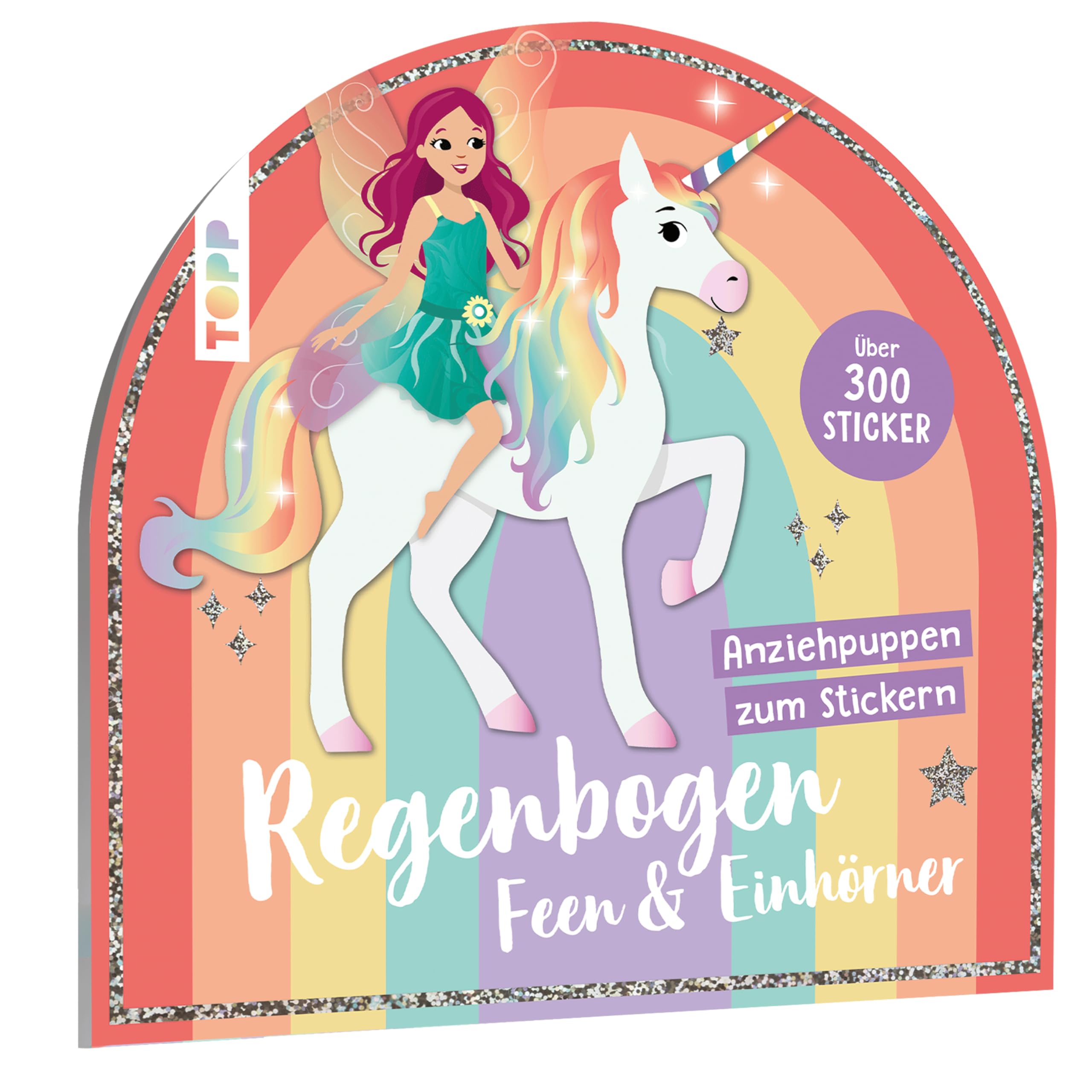 Stickerbuch: Anziehpuppen zum Stickern. Regenbogen-Feen und Einhörner Non-fiction