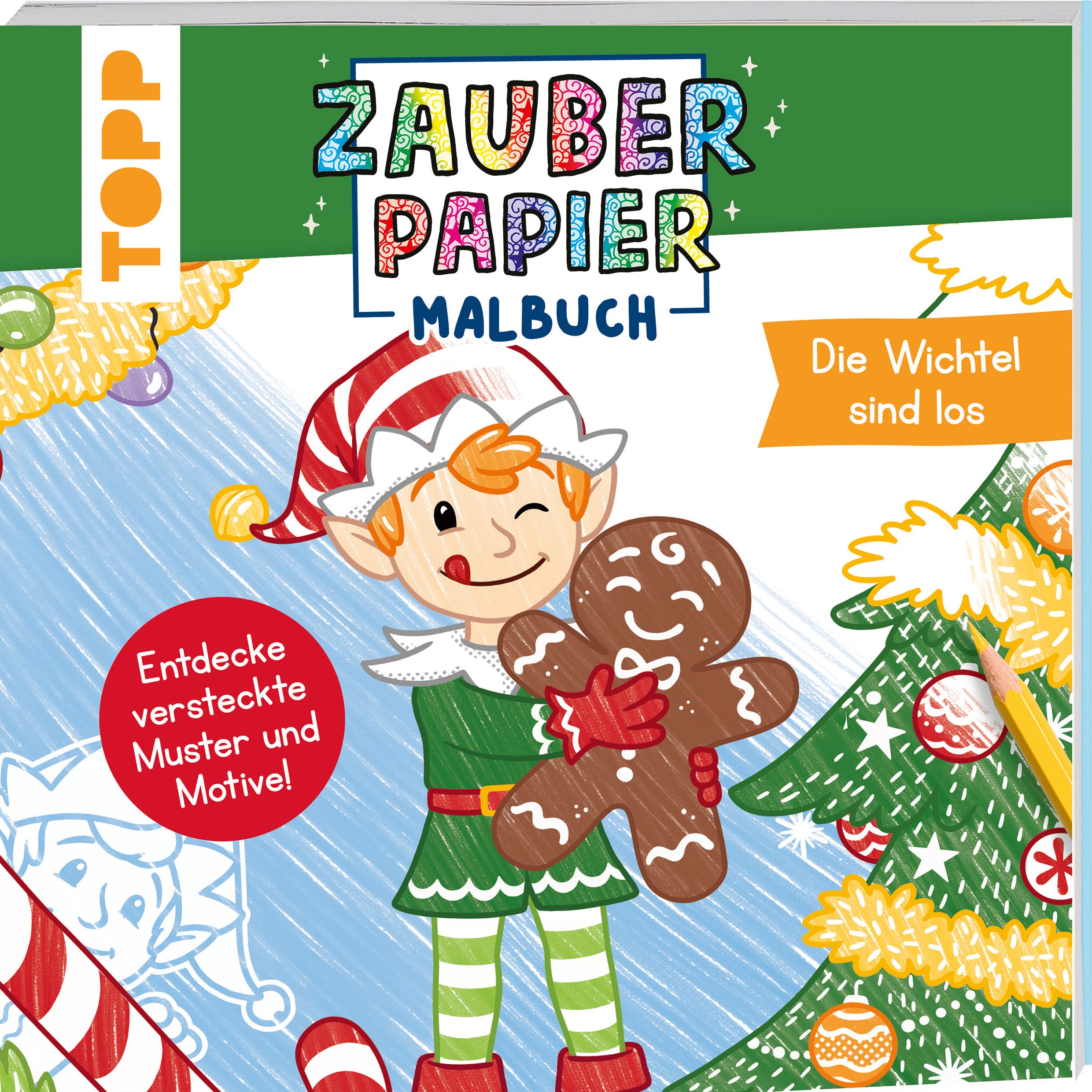 Zauberpapier Malbuch Weihnachten: Die Wichtel sind los Leisure, Home & Garden