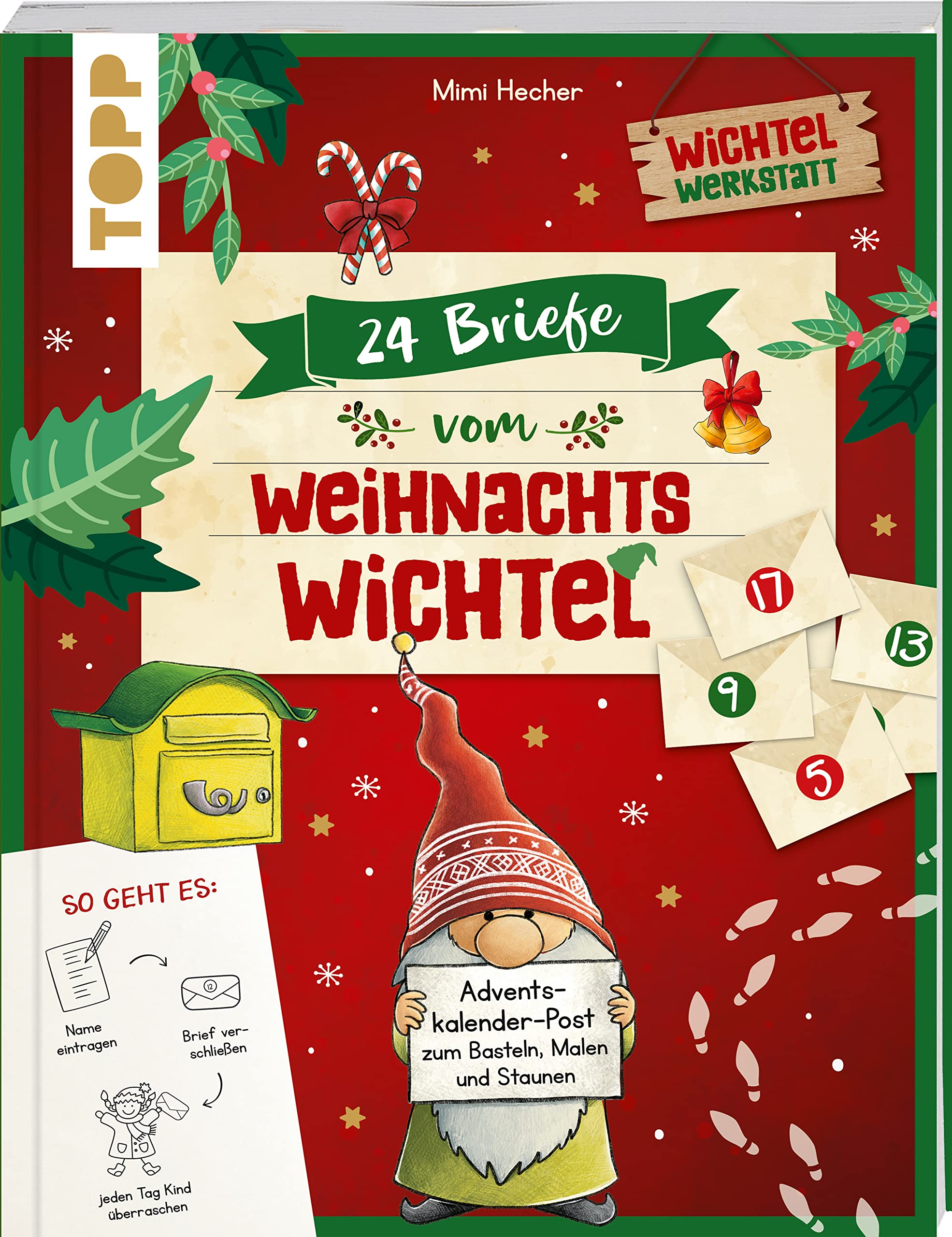 24 Briefe vom Weihnachtswichtel Adventskalenderbuch Hobbies & Crafts