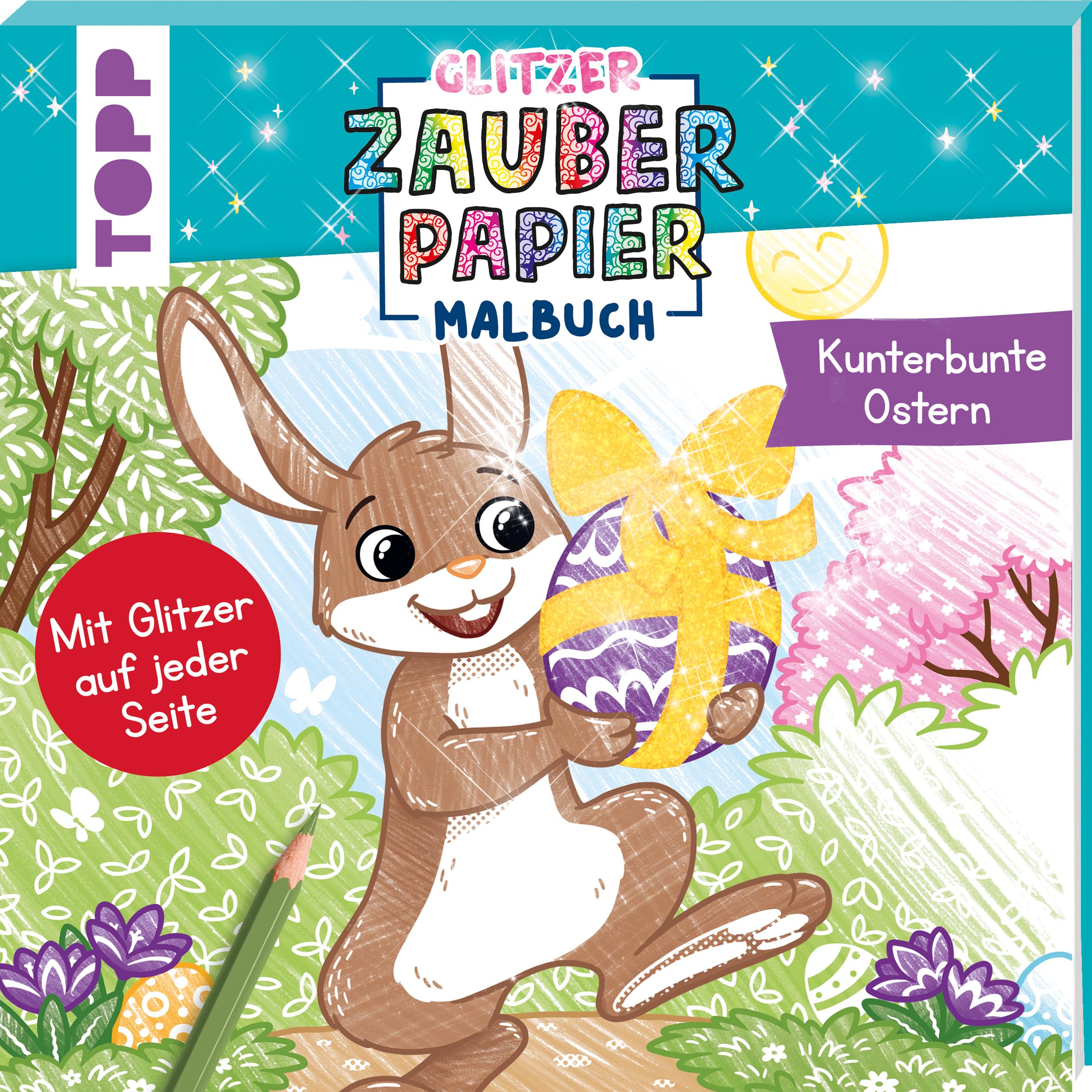 Glitzer Zauberpapier Malbuch Kunterbunte Ostern Hobbies & Crafts