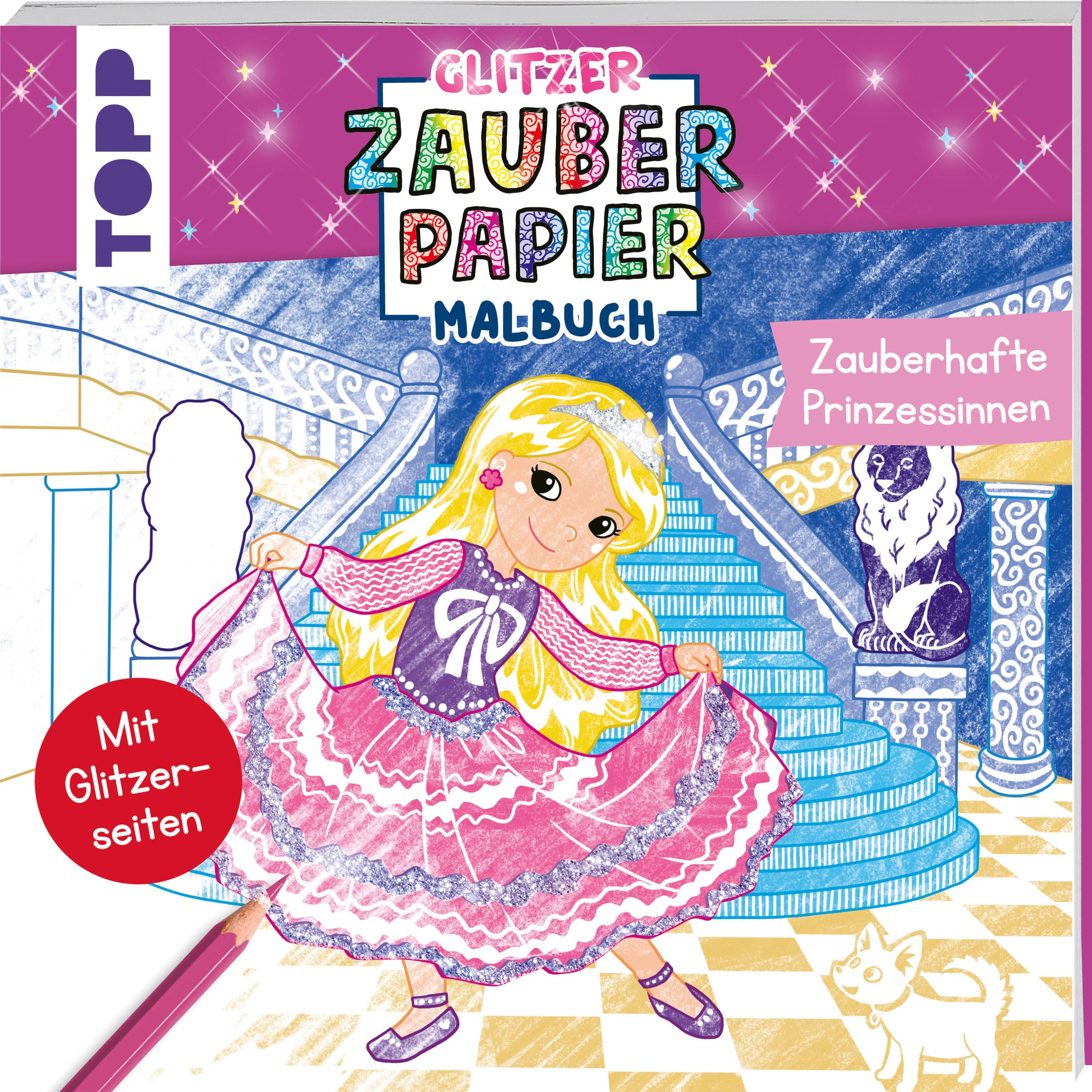 Glitzer Zauberpapier Malbuch Zauberhafte Prinzessinnen Lifestyle