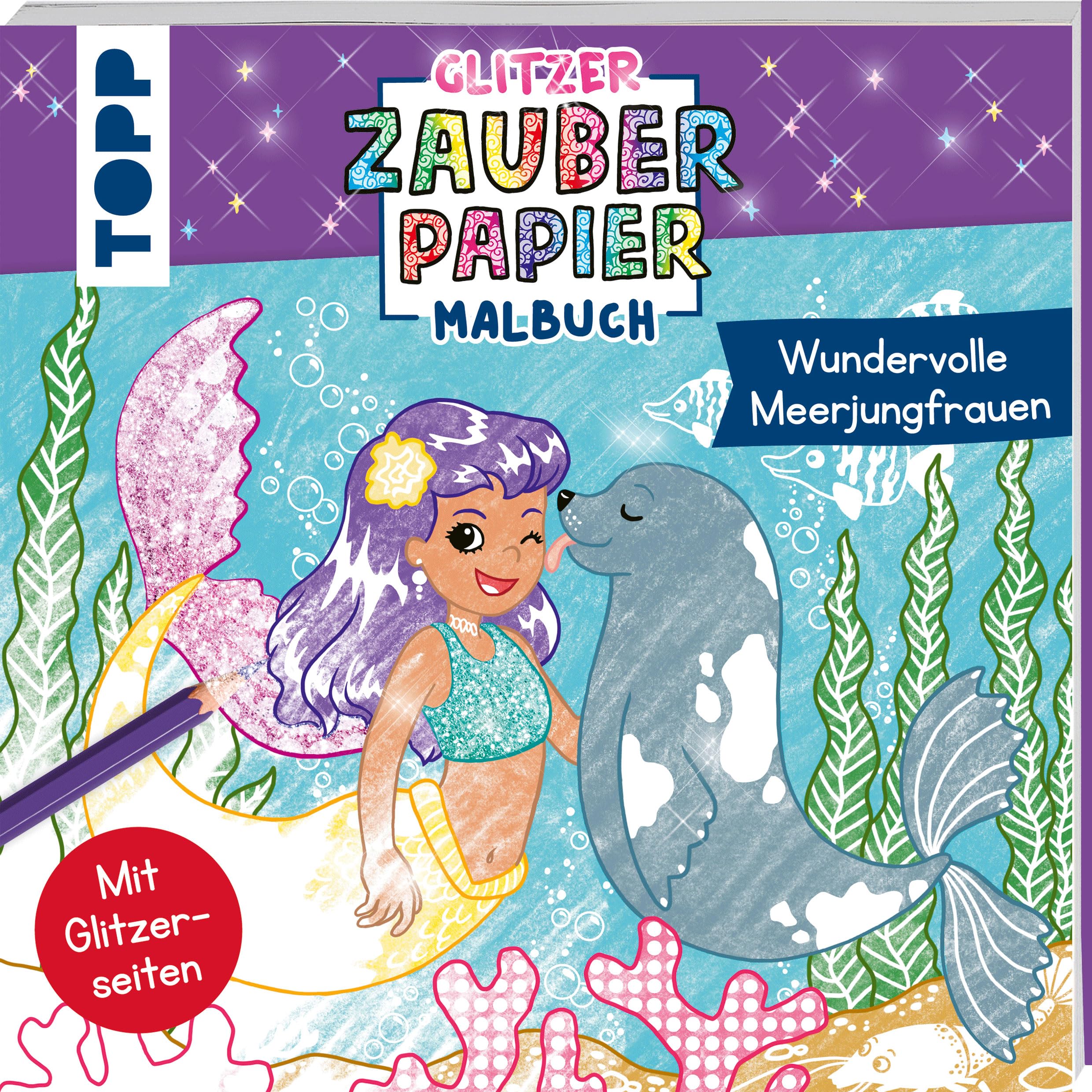 Glitzer Zauberpapier Malbuch Wundervolle Meerjungfrauen Lifestyle