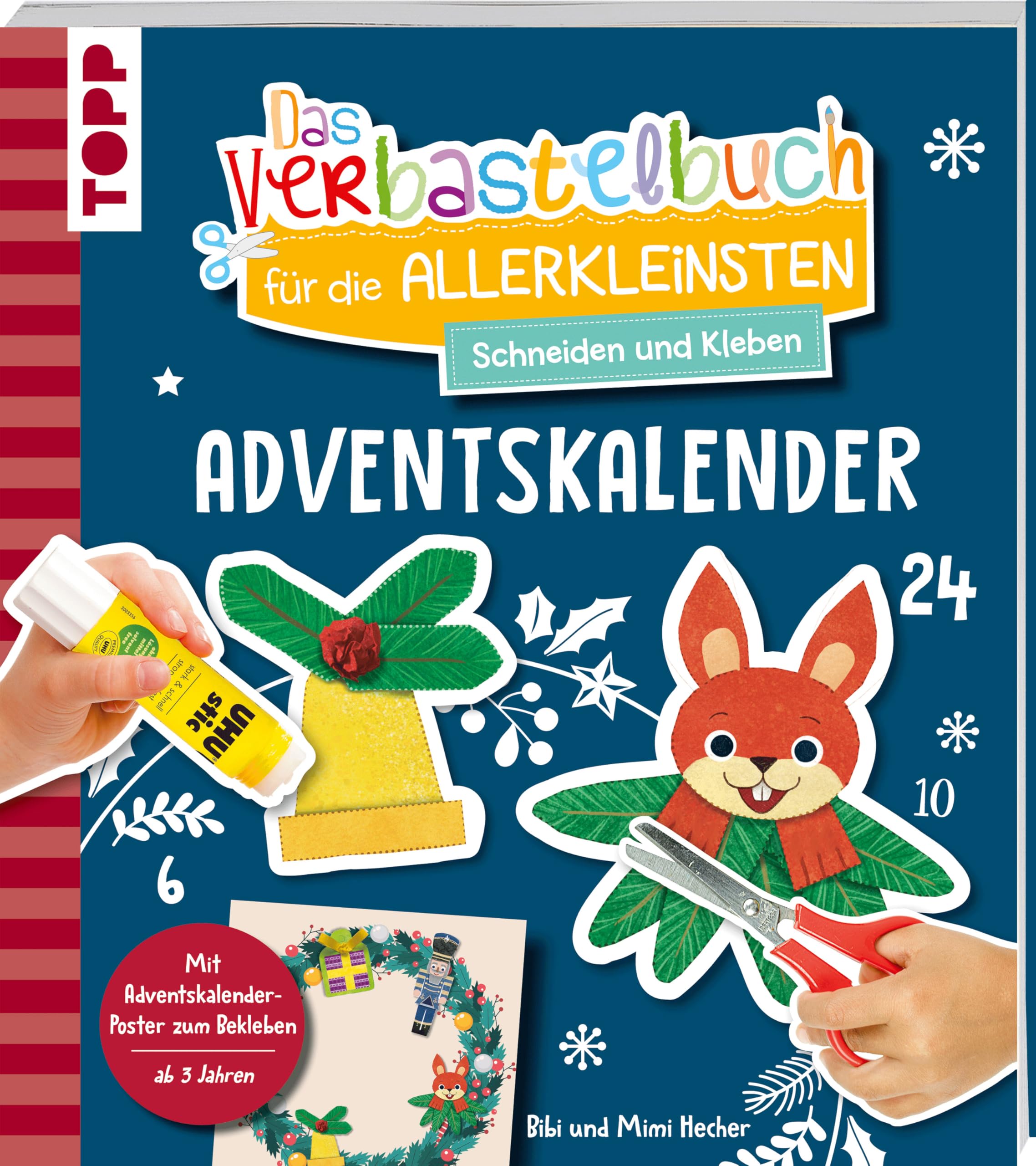 Das Adventskalender-Verbastelbuch für die Allerkleinsten. Schneiden und Kleben. Türkranz Lifestyle