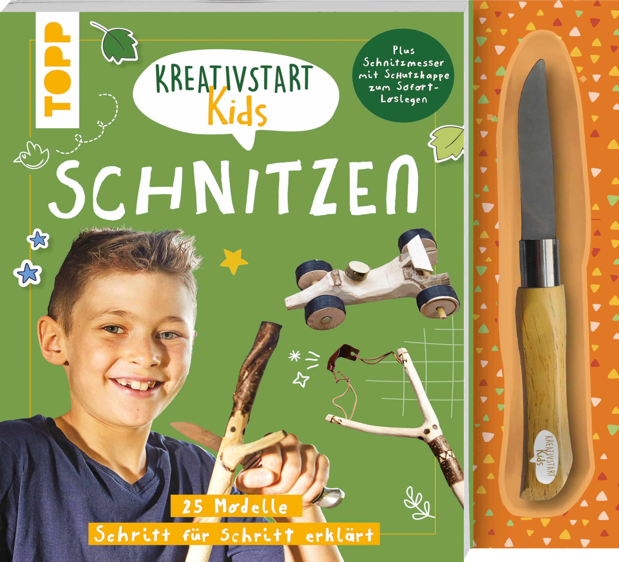 Kreativstart Kids Schnitzen. Anleitungsbuch und Material Hobbies & Crafts