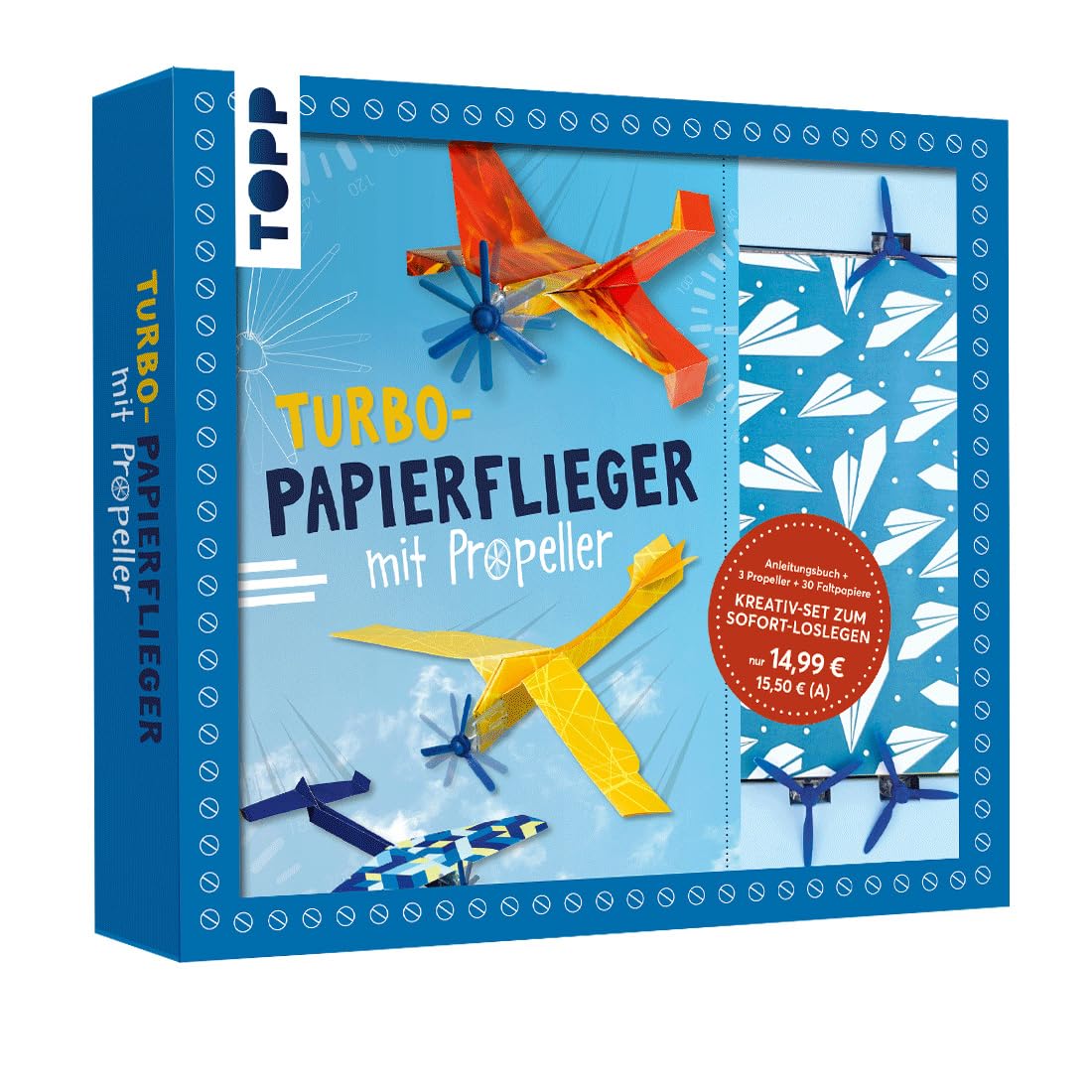 Kreativ-Set Turbo-Papierflieger mit Propeller Hobbies & Crafts