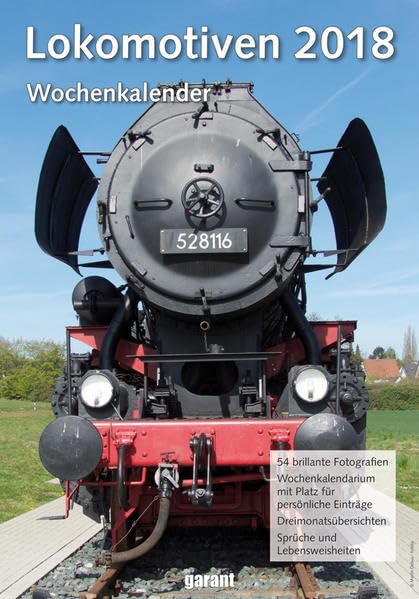 Wochenkalender Lokomotiven 2018 Leisure, Home & Garden