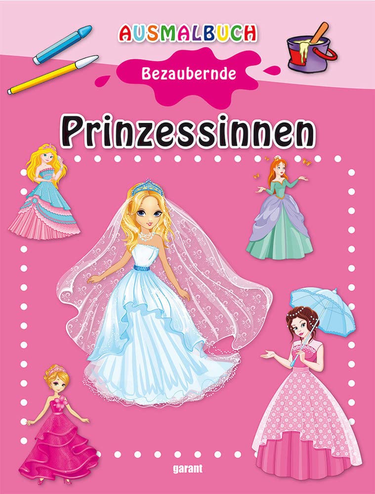 Ausmalbuch bezaubernde Prinzessinen Hobbies & Crafts