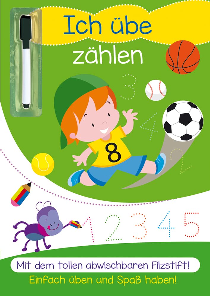 Lernheft mit abwaschbarem Stift - Ich übe Zahlen Non-fiction