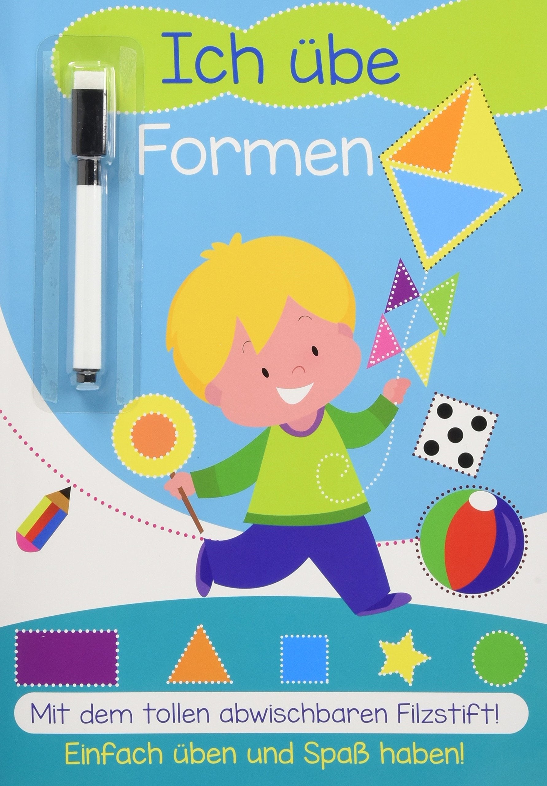 Lernheft mit abschwarbarem Stift - Ich übe Formen: Ich übe Formen Non-fiction