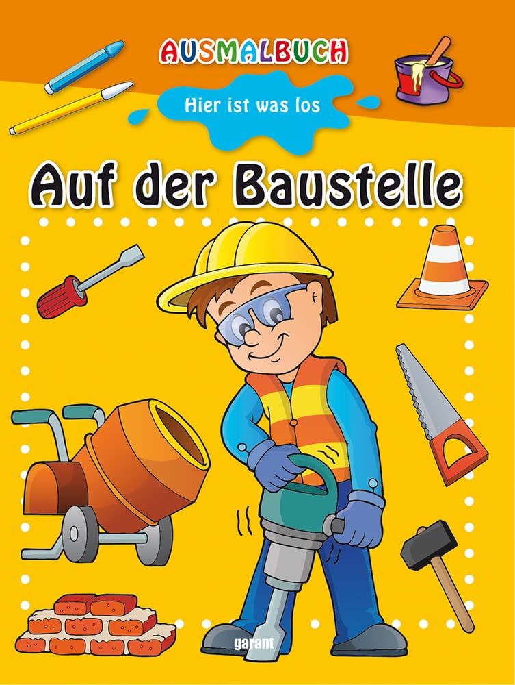 Ausmalbuch - Auf der Baustelle Hobbies & Crafts