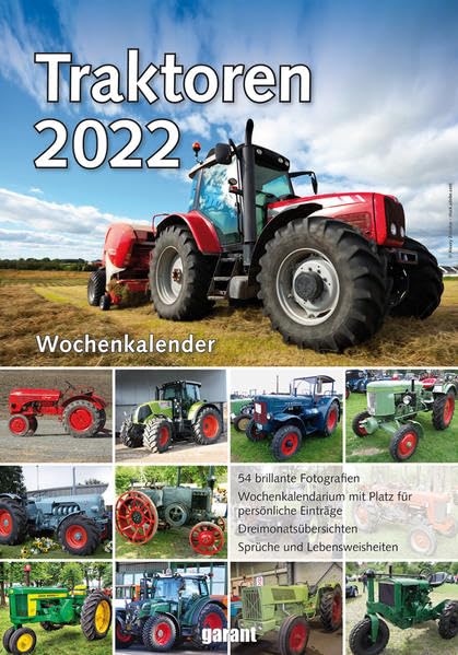 Wochenkalender Traktoren 2022 Leisure, Home & Garden