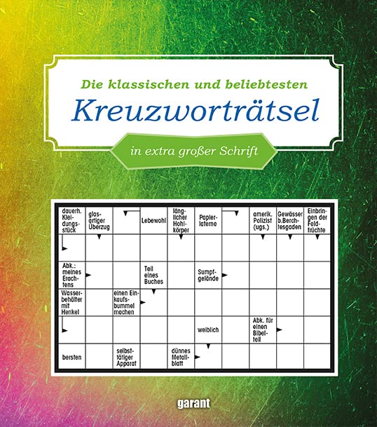 Kreuzworträtsel in Großschrift 10 Leisure & Fun