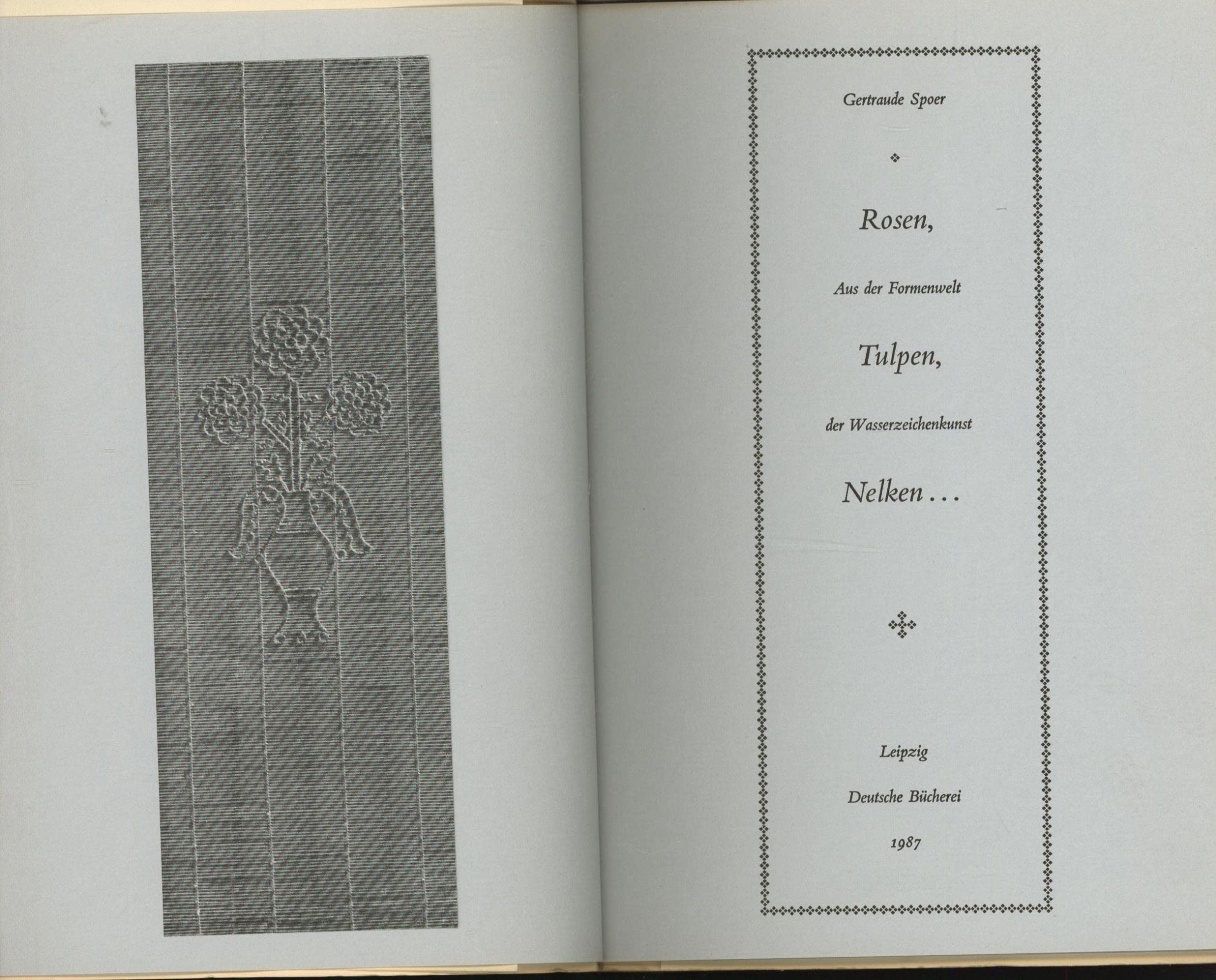 Rosen, Tulpen, Nelken. Books