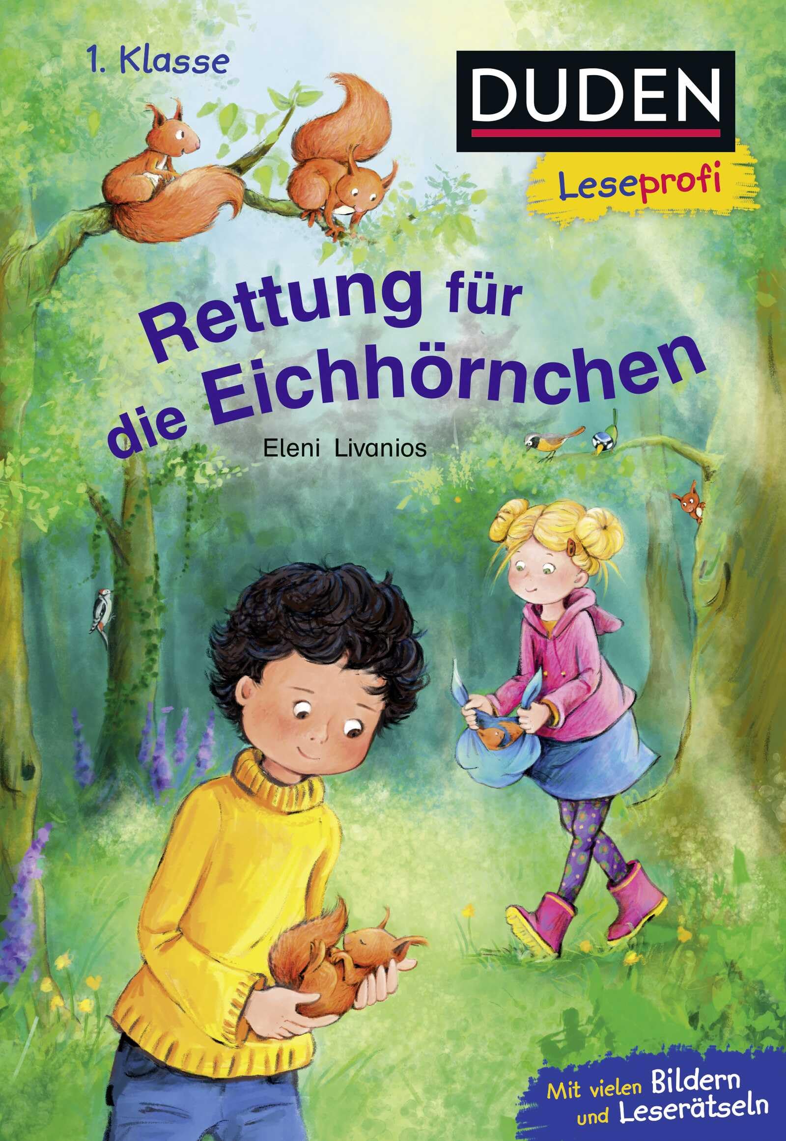 Duden Leseprofi – Rettung für die Eichhörnchen, 1. Klasse: Kinderbuch für Leseanfänger und Erstleser ab 6 Jahren (Lesen lernen 1. Klasse, Band 34) Non-fiction