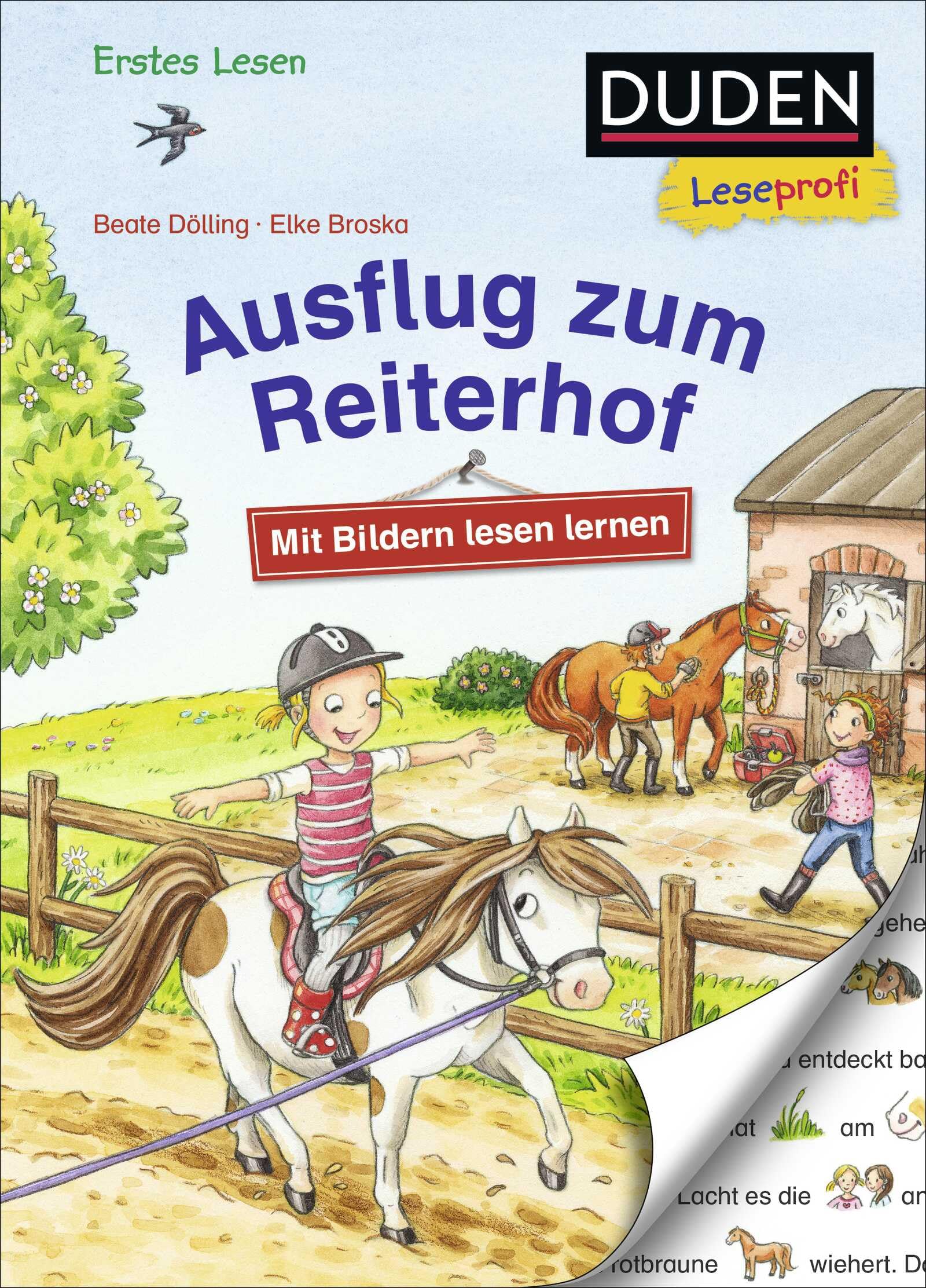 Duden Leseprofi – Mit Bildern lesen lernen: Ausflug zum Reiterhof, Erstes Lesen: Zum ersten Lesenlernen für Kinder ab 4 Jahren (Erstes Lesen mit Bildern Vorschule, Band 2) Lifestyle