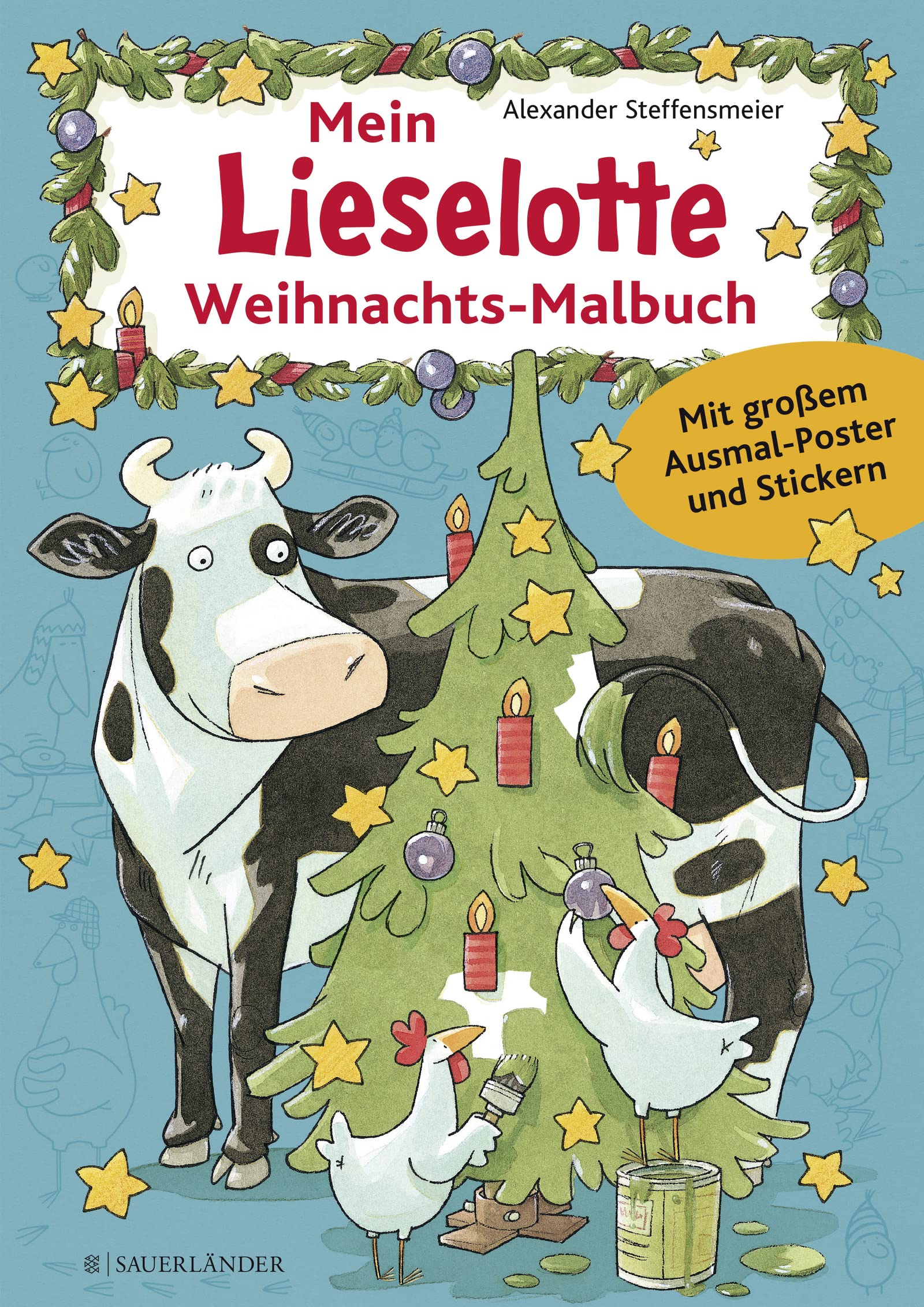 Mein Lieselotte-Weihnachts-Malbuch: Mit großem Ausmal-Poster und Stickern Tiptoi & Games