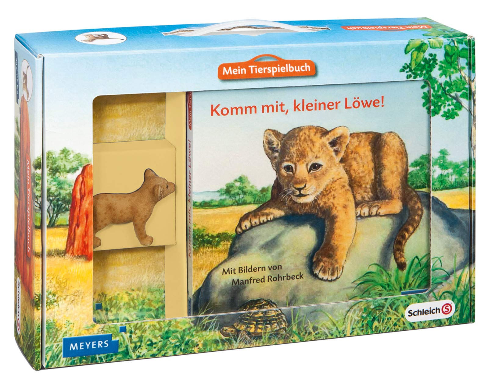 Mein Tierspielbuch: Komm mit, kleiner Löwe!: Pappbilderbuch mit Schleich-Tierfigur in Spielkoffer Natural Sciences