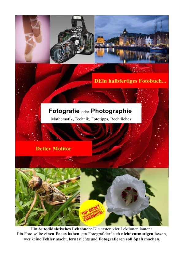 DEin halbfertiges Fotobuch: Es lebt mit Deinen Notizen, deinen Tests mit Deiner Kameraausrüstung Photography