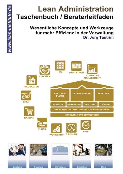 Lean Administration Taschenbuch Beraterleitfaden: Taschenbuch / Beraterleitfaden: Wesentliche Konzepte und Werkzeuge für mehr Effizienz in der Verwaltung Business, Finance & Career