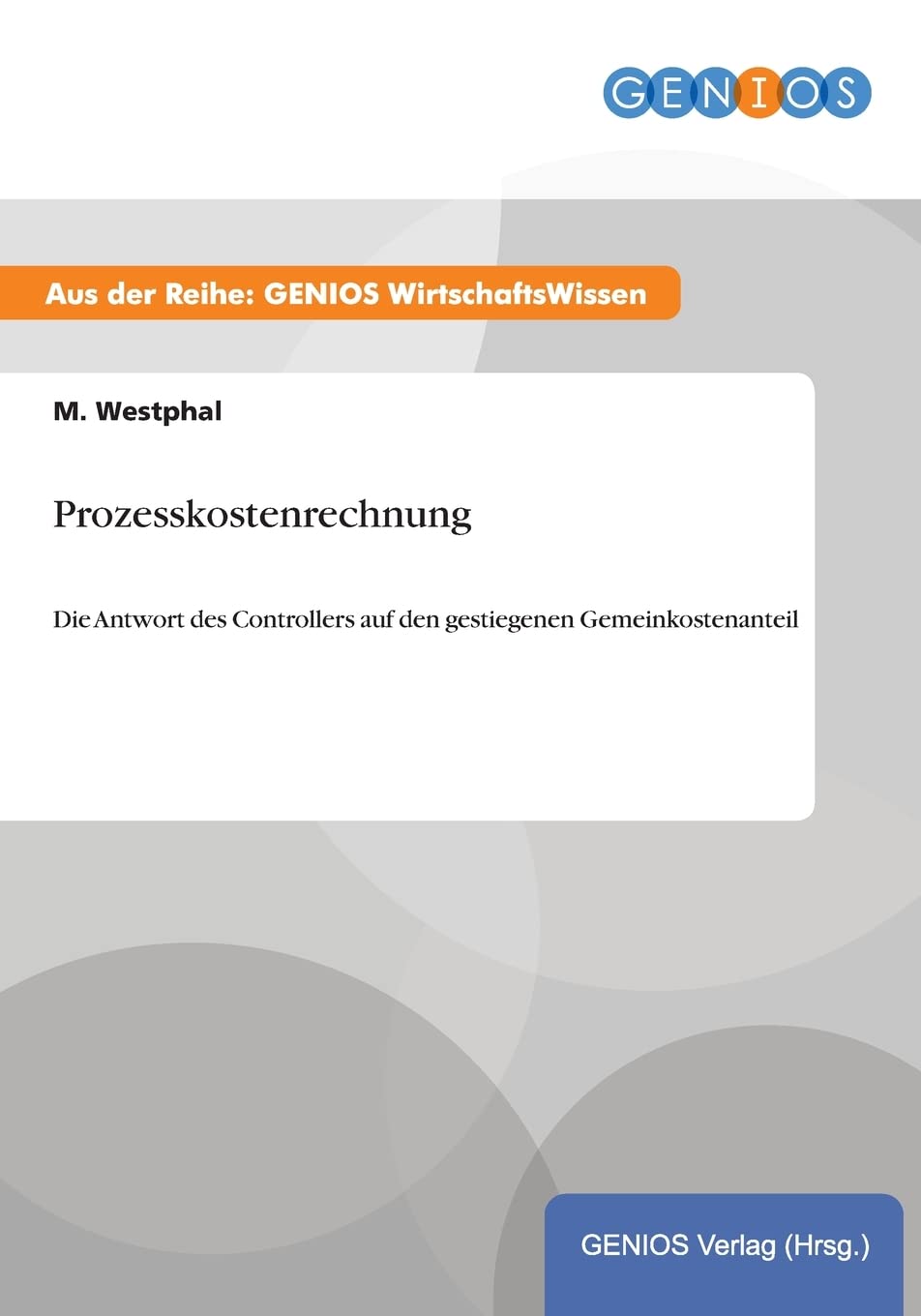 Product Image: Prozesskostenrechnung