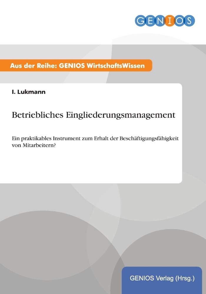 Product Image: Betriebliches Eingliederungsmanagement