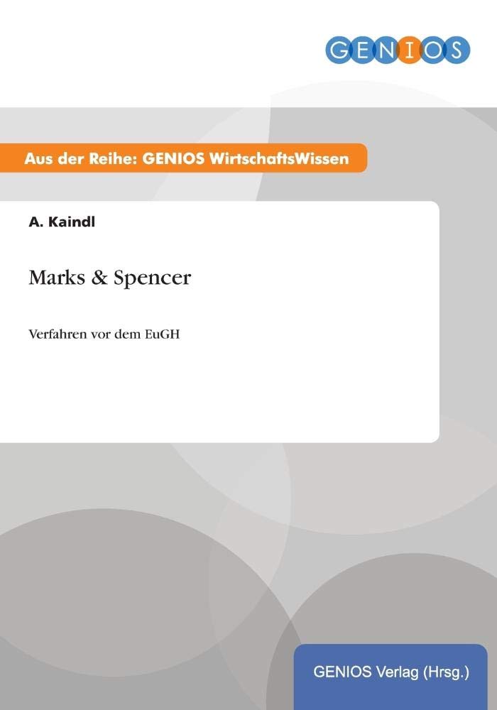 Product Image: Marks & Spencer: Verfahren vor dem EuGH