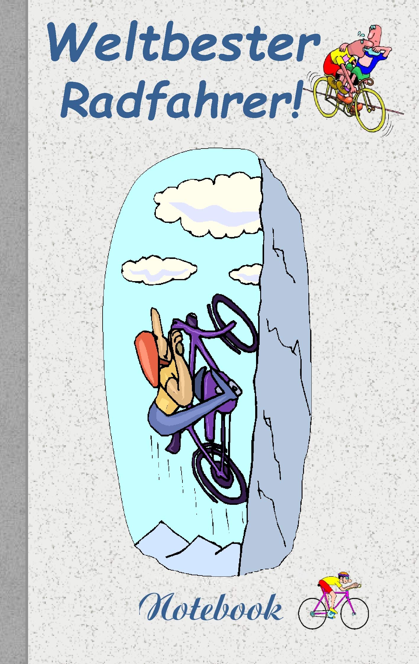 Weltbester Radfahrer: Motiv Notizbuch, Notebook, Einschreibbuch, Tagebuch, Kritzelbuch im praktischen Pocketformat Leisure, Home & Garden