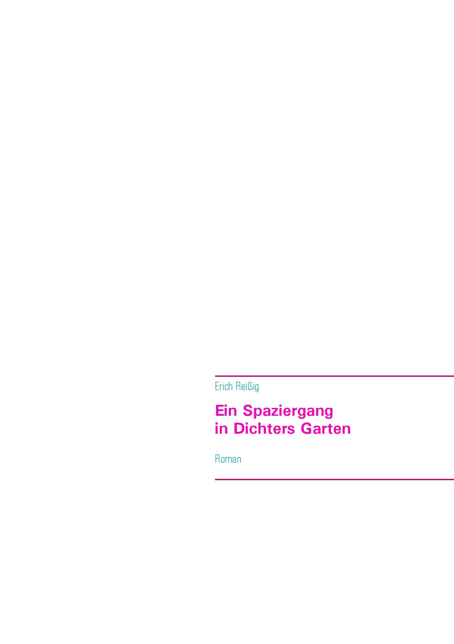 Ein Spaziergang in Dichters Garten Contemporary literature