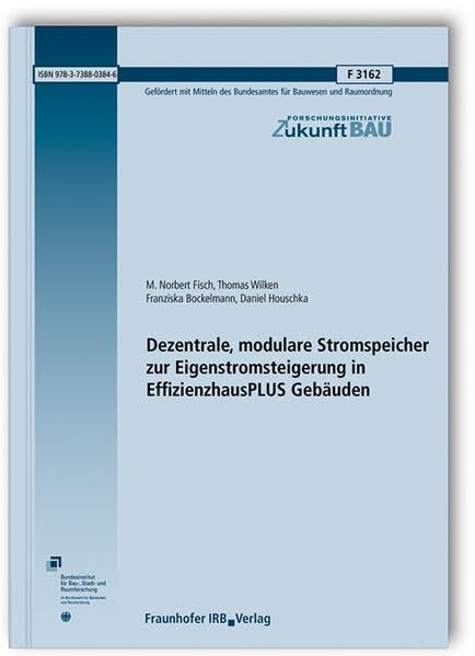 Dezentrale, modulare Stromspeicher zur Eigenstromsteigerung in EffizienzhausPLUS Gebäuden (Forschungsinitiative Zukunft Bau) Business & Technology