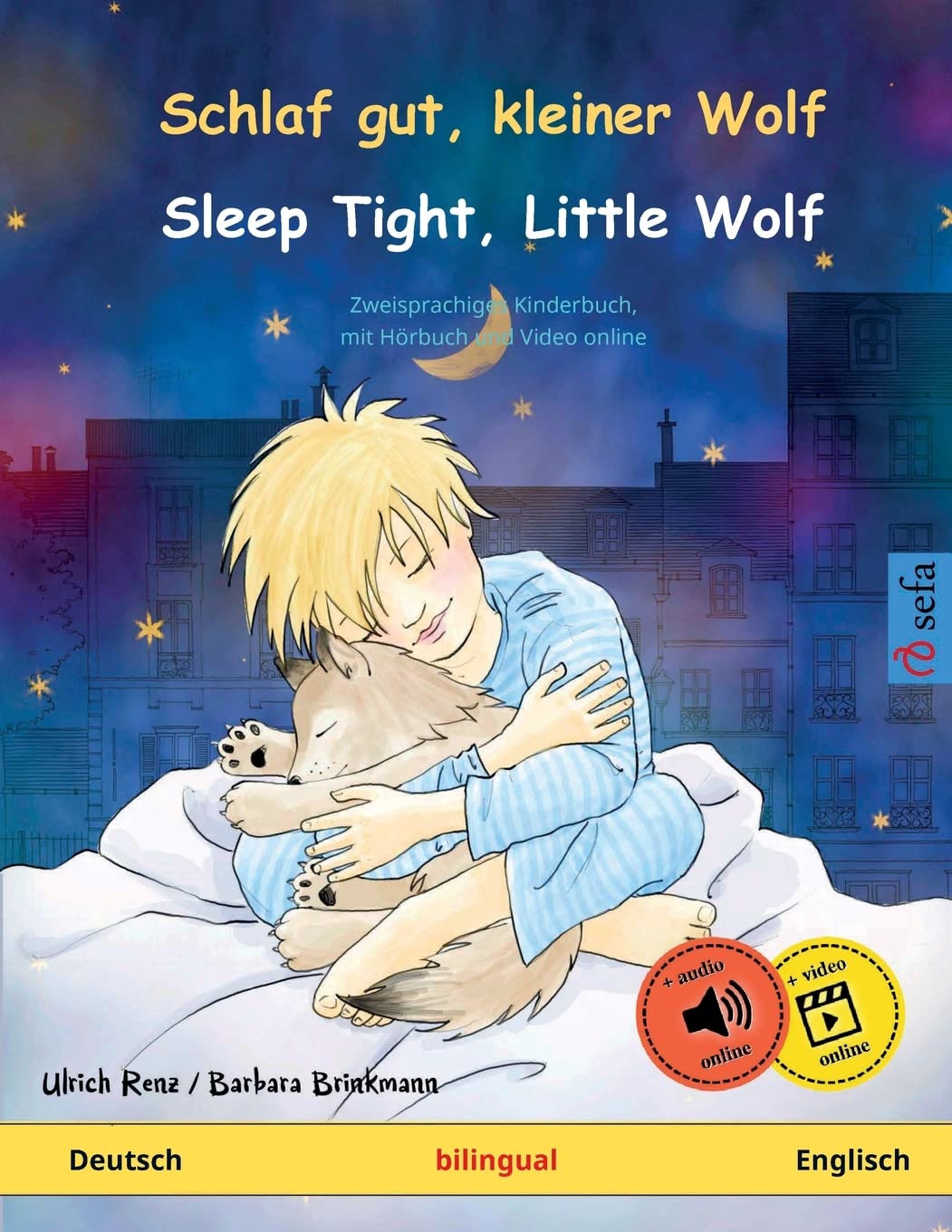 Schlaf gut, kleiner Wolf – Sleep Tight, Little Wolf (Deutsch – Englisch): Zweisprachiges Kinderbuch mit mp3 Hörbuch zum Herunterladen, ab 2-4 Jahren: ... Bilderbücher – Deutsch / Englisch, Band 1) Foreign Languages ​​& Dictionaries