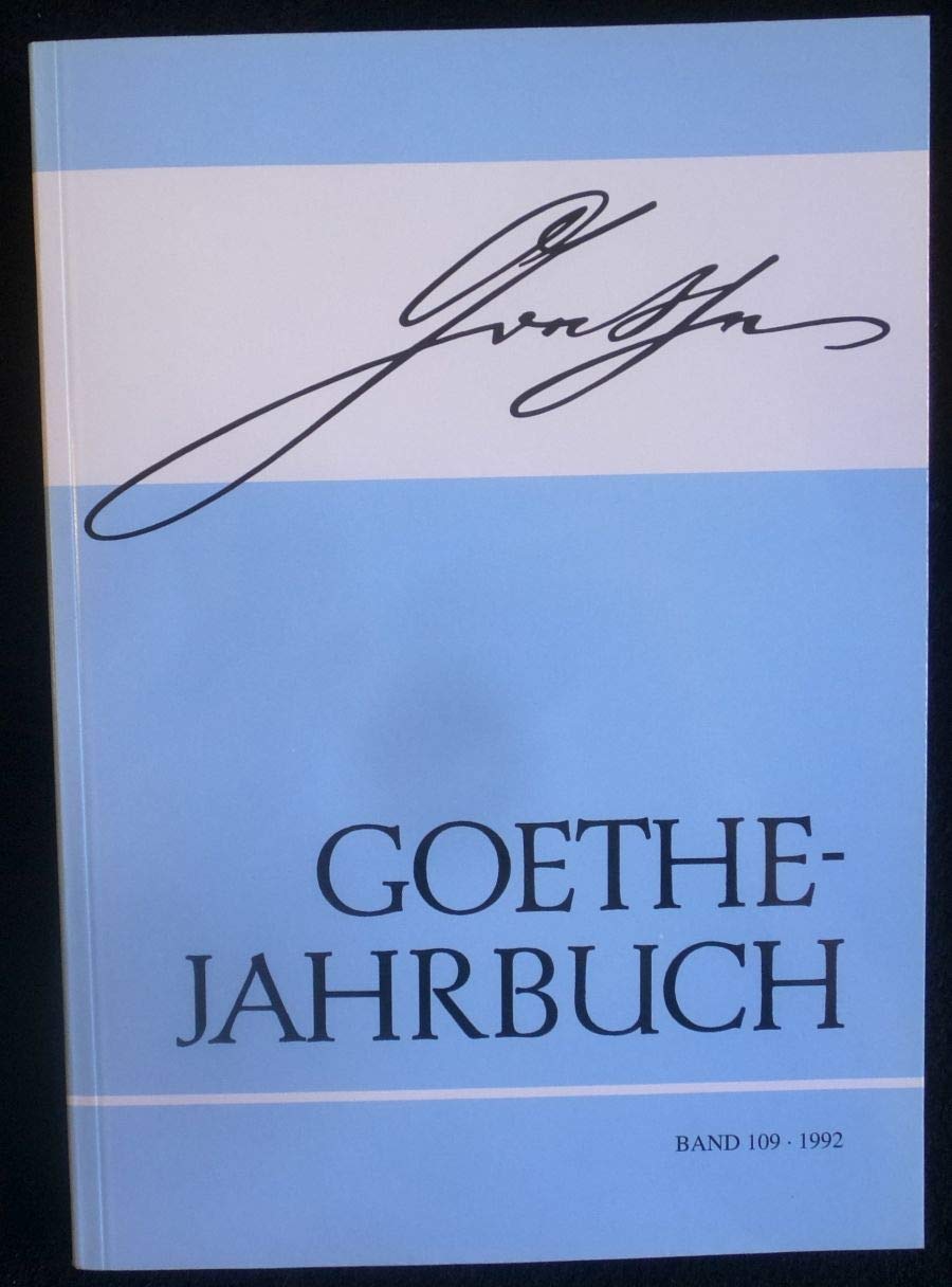 Product Image: Goethe- Jahrbuch 109
