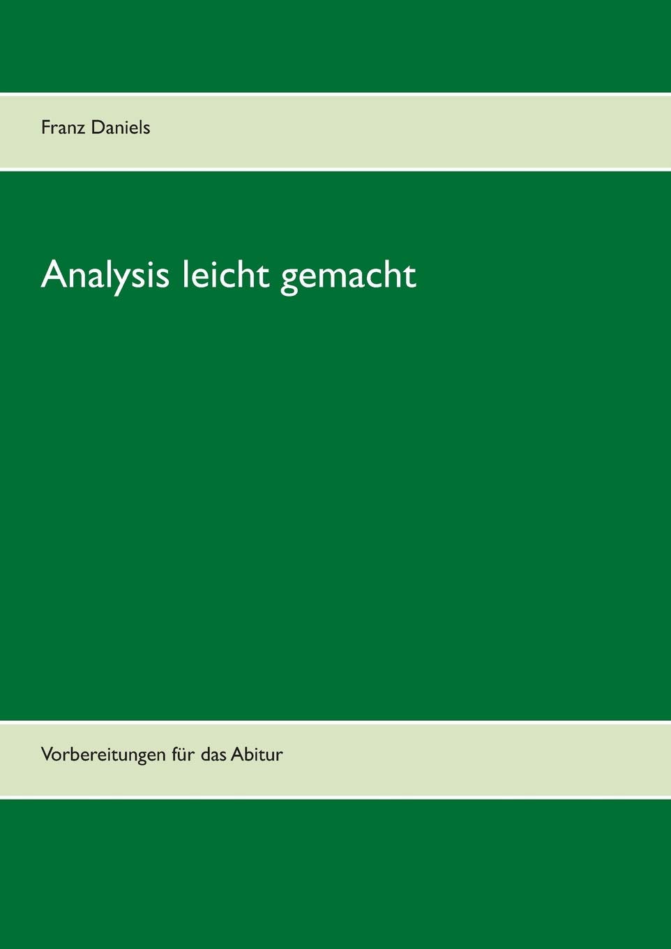 Product Image: Analysis leicht gemacht