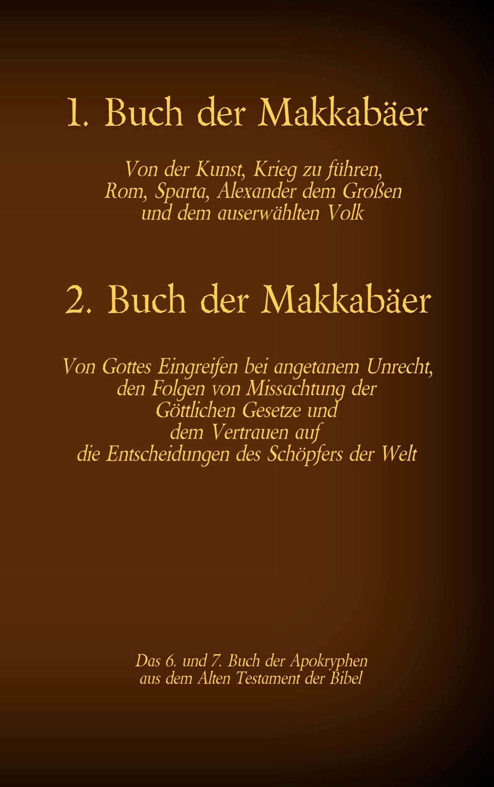 1. und 2. Makkabäer Philosophy