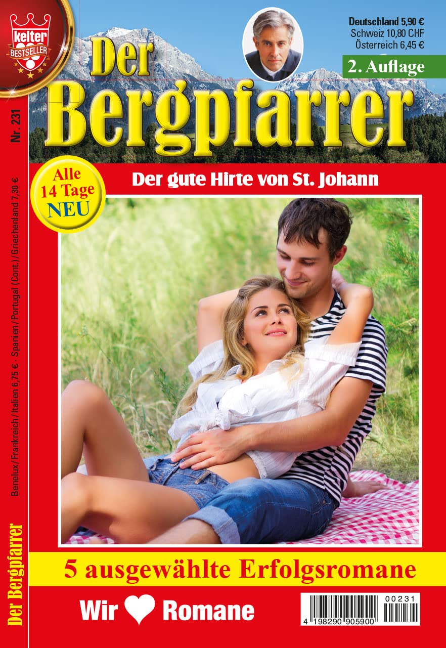 DER BERGPFARRER 5 Romane Nr. 231 VDZ82909 , 5 x Heimatromane aus dem KELTER VERLAG/Sammelband, 2. Aufl., 320 Seiten Books