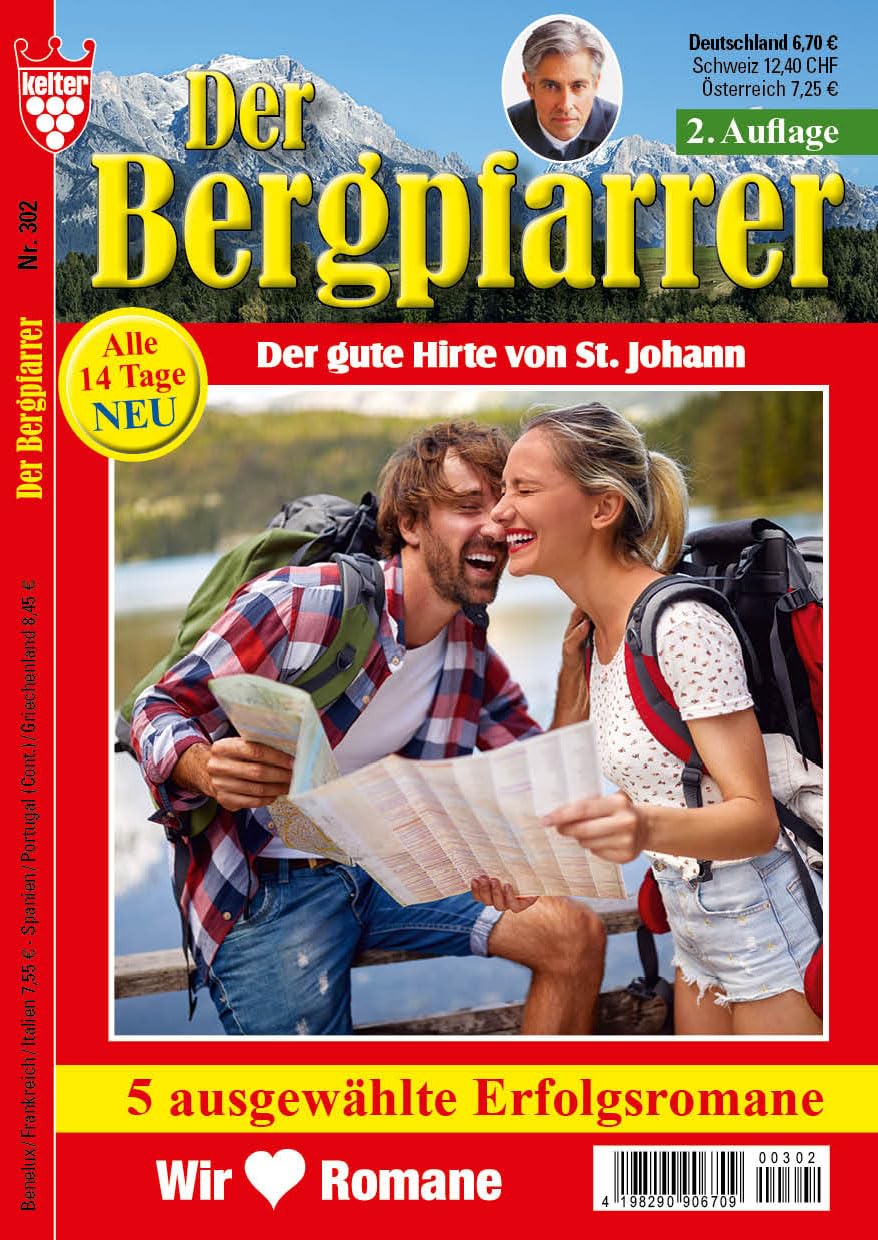 DER BERGPFARRER 5 Romane Nr. 302 VDZ82909 , 5 x Heimatromane aus dem KELTER VERLAG/Sammelband, 2. Aufl., 320 Seiten Contemporary Romance
