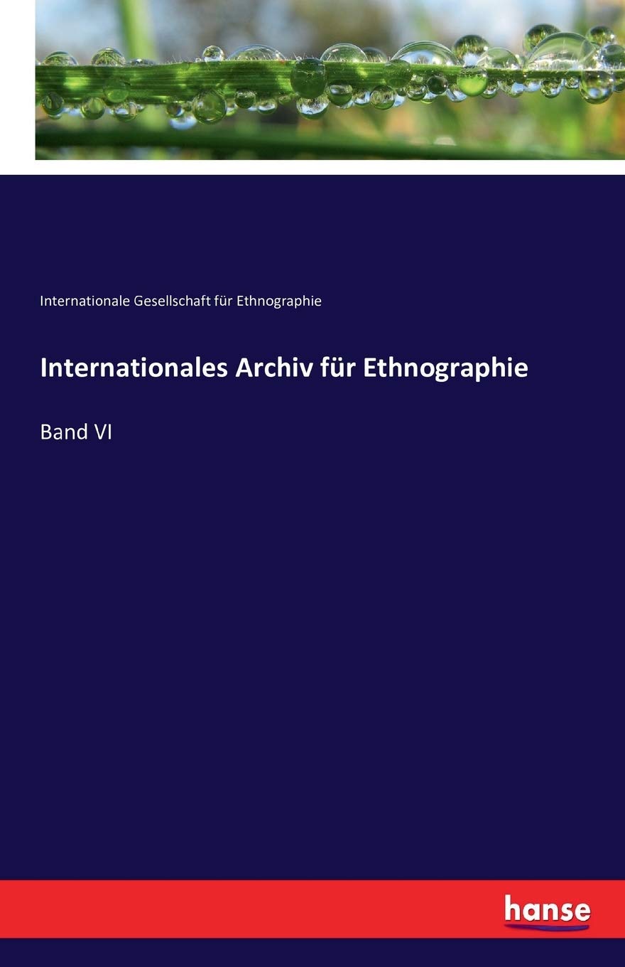 Internationales Archiv für Ethnographie: Band VI Law