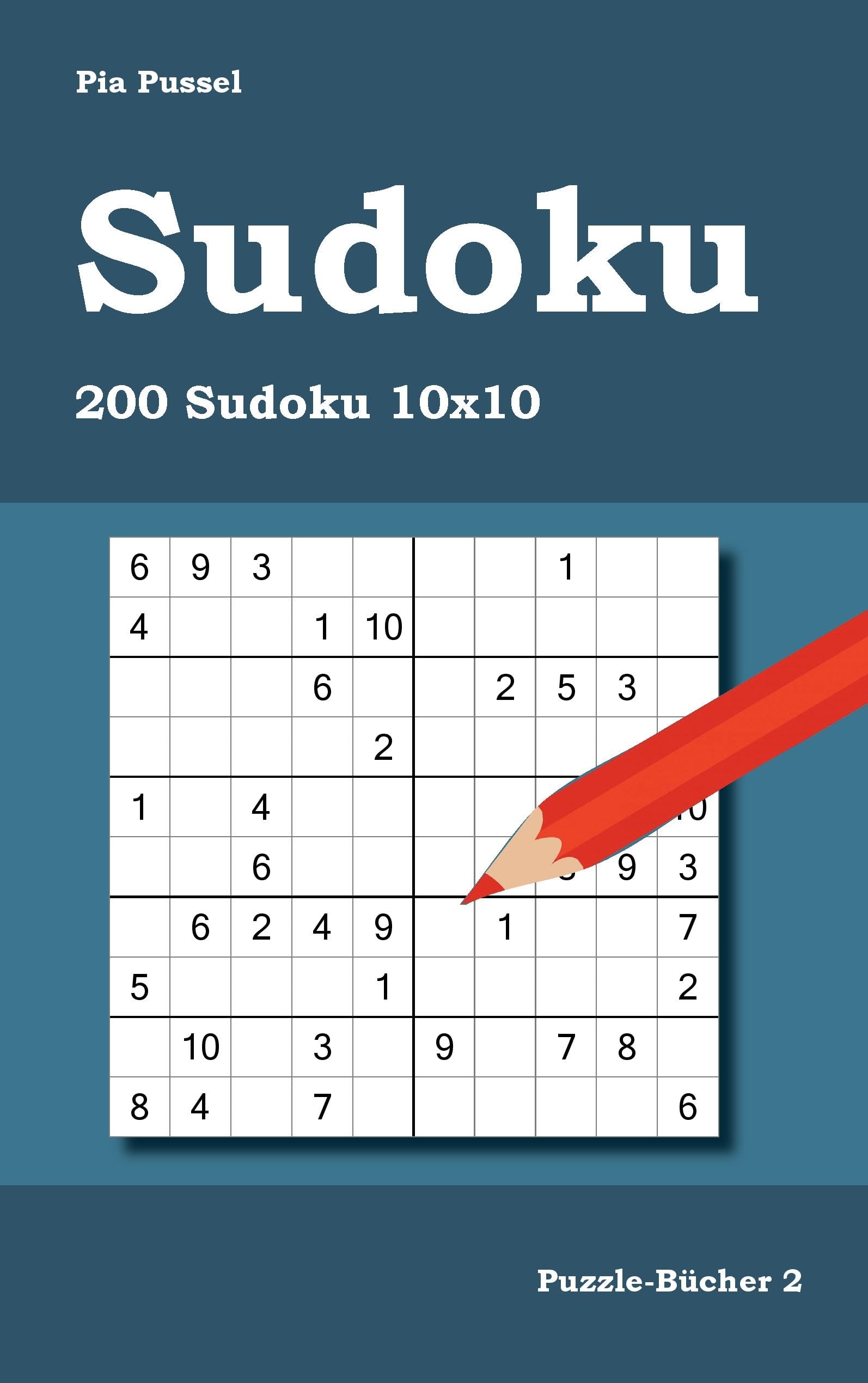 Sudoku 200 Sudoku 10x10 (Puzzle-Bücher) Hobbies & Crafts
