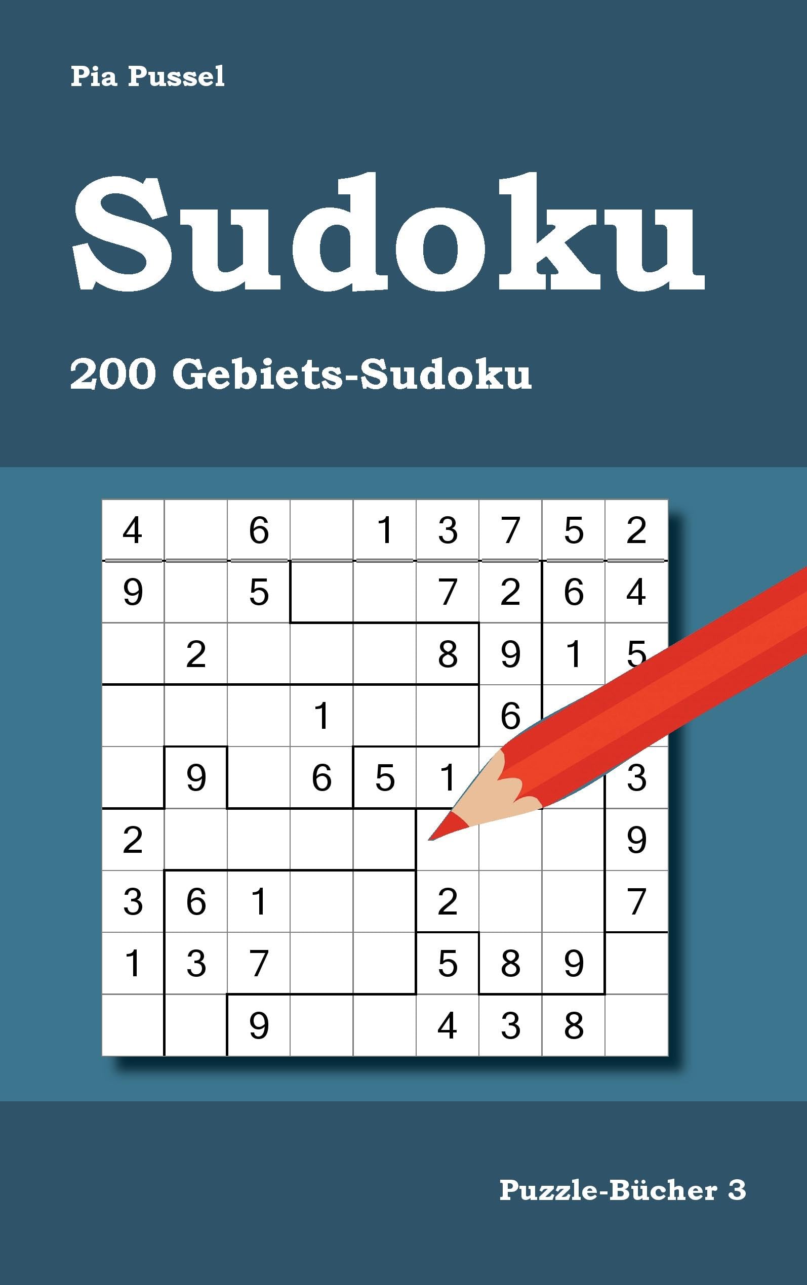 Sudoku 200 Gebiets-Sudoku (Puzzle-Bücher) Hobbies & Crafts