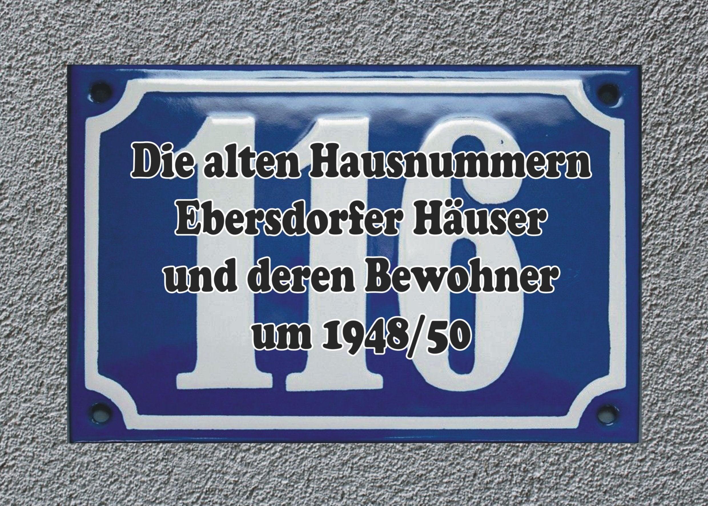 Die alten Hausnummern Ebersdorfer Häuser und deren Bewohner um 1948/50 Leisure, Home & Garden