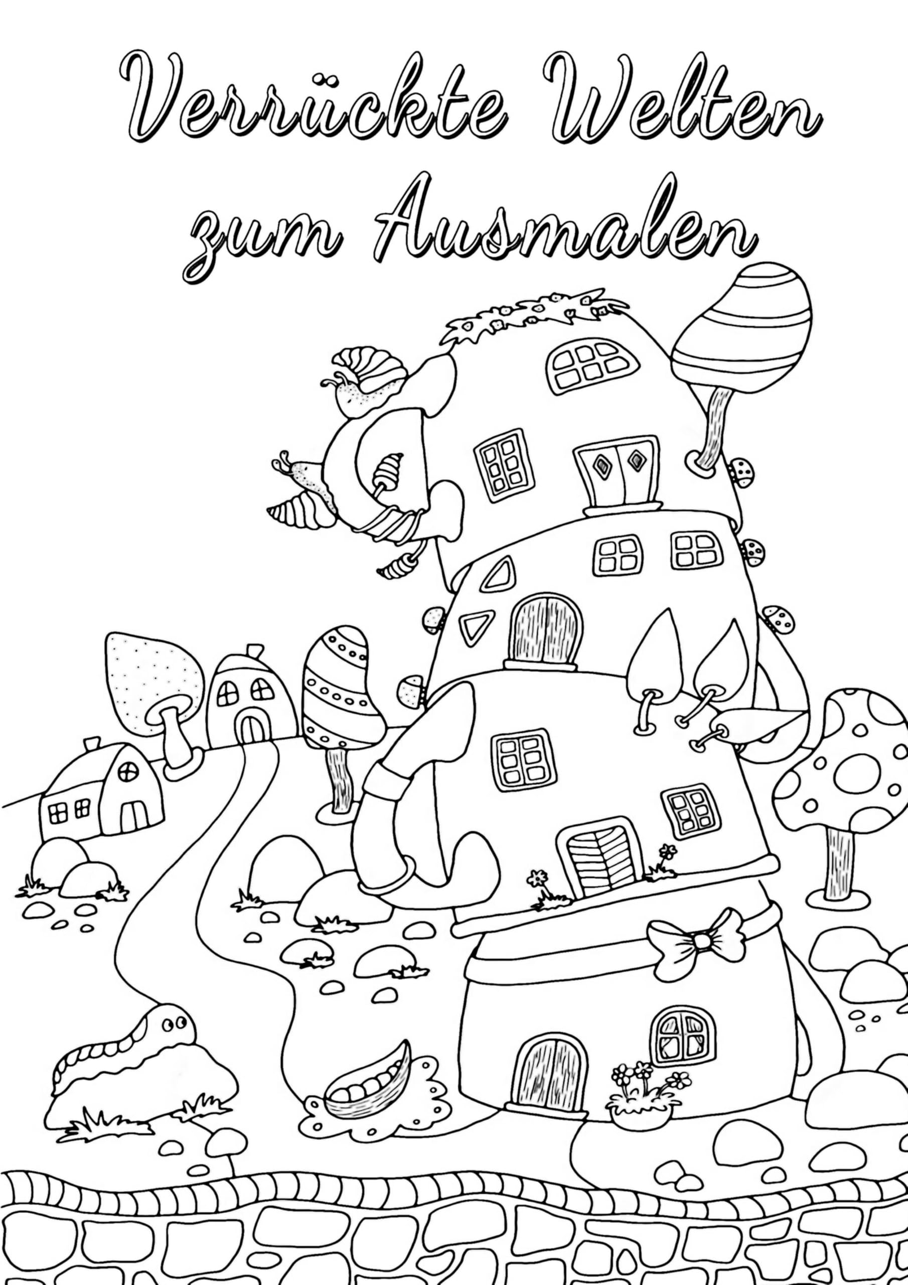 Verrückte Welten zum Ausmalen Hobbies & Crafts