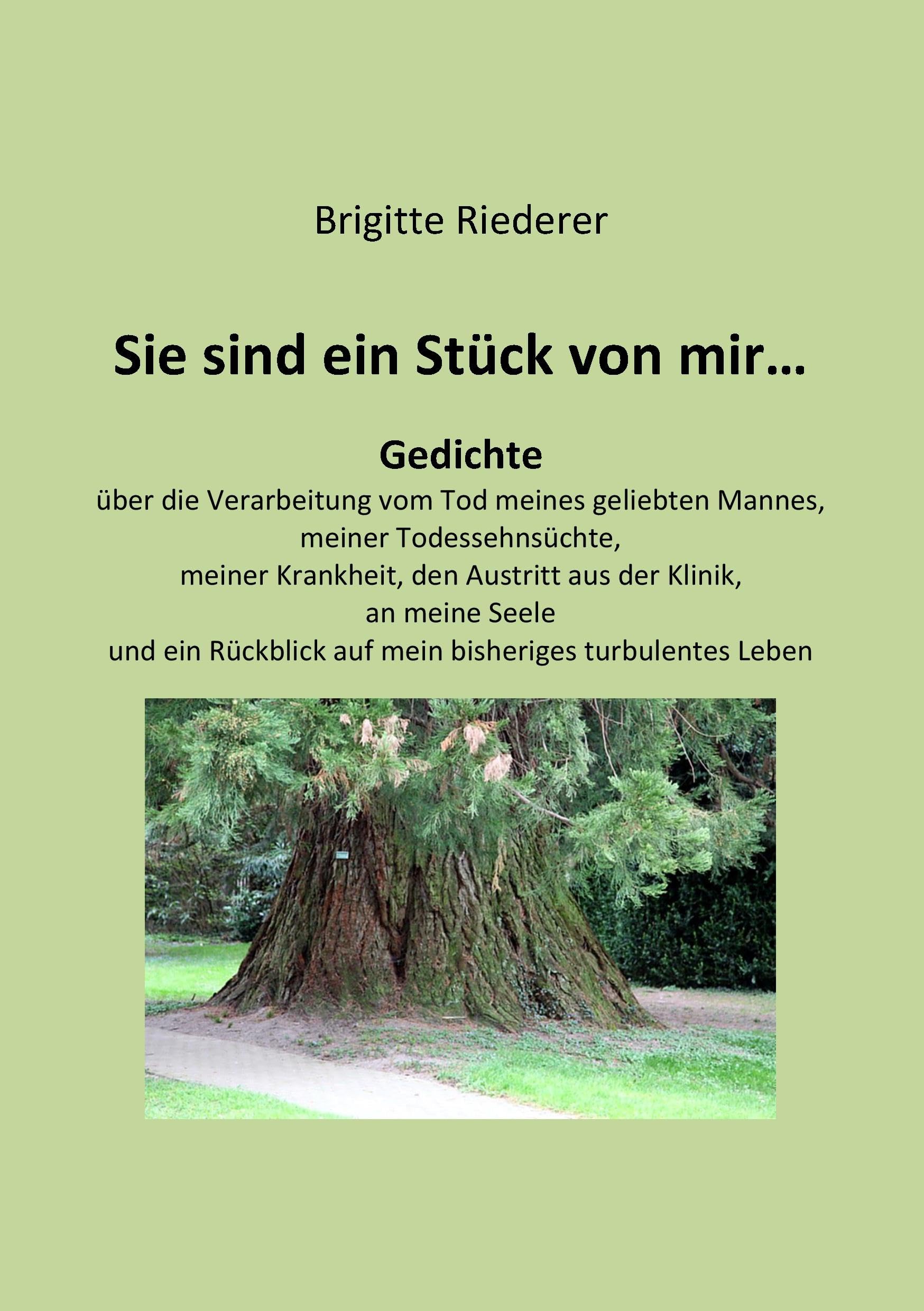 Sie sind ein Stück von mir...: Gedichte über die Verarbeitung vom Tod meines geliebten Mannes, meiner Todessehnsüchte, meiner Krankheit, den Austritt ... auf mein bisheriges turbulentes Leben Poetry