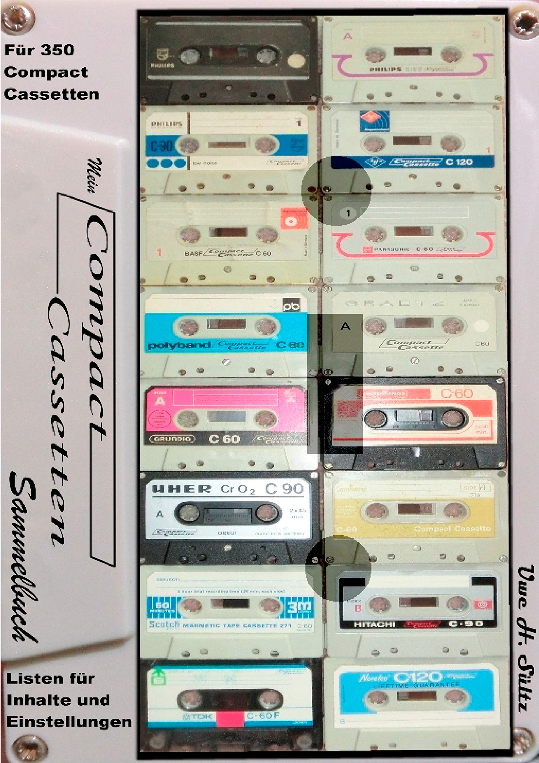 Mein Compact-Cassetten-Sammelbuch/Notizbuch mit Inhaltsverzeichnis: mit Bildern der ersten Cassette Philips EL 1903 im zerlegten Zustand Media & Communication