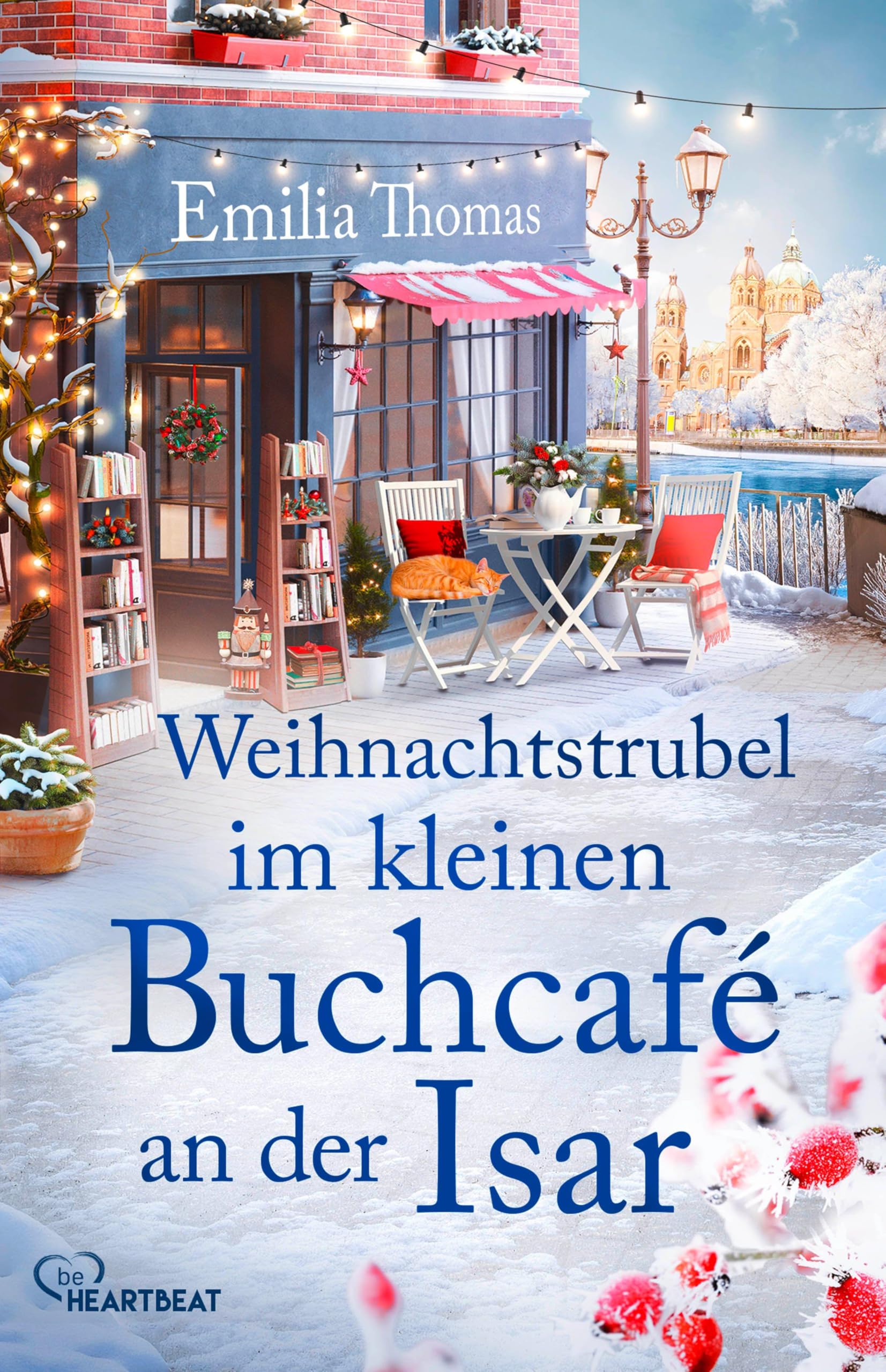 Weihnachtstrubel im kleinen Buchcafé an der Isar book