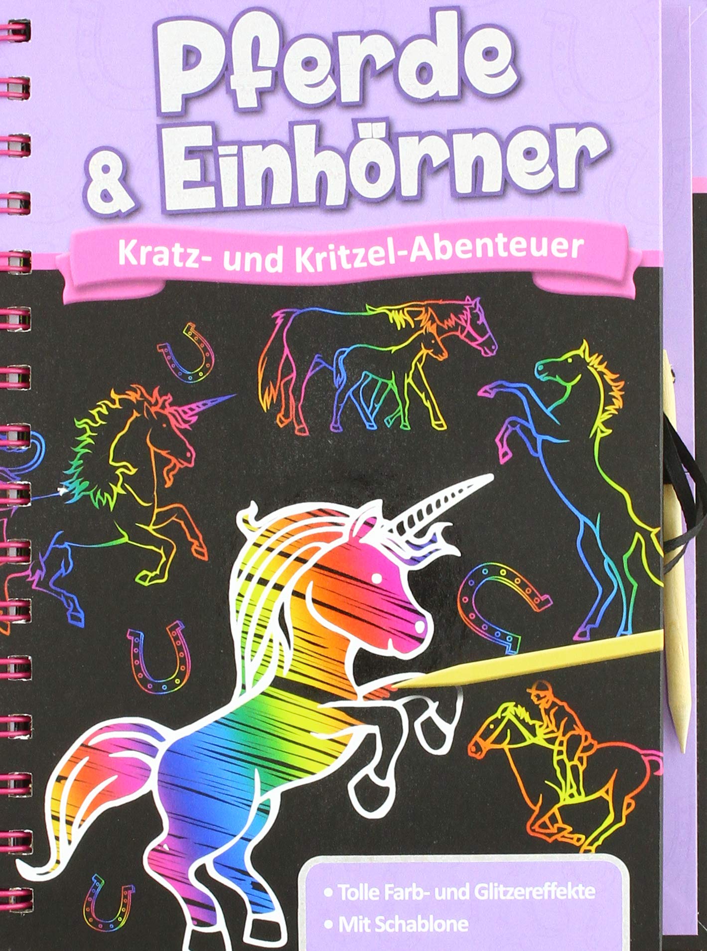 Kratzbuch - Pferde und Einhörner: Kratz- und Kritzel- Abenteuer Tiptoi & Games