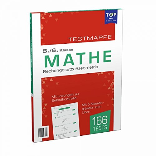 Testmappe Mathe: Rechengesetze/Geometrie, 5.-6. Klasse Books