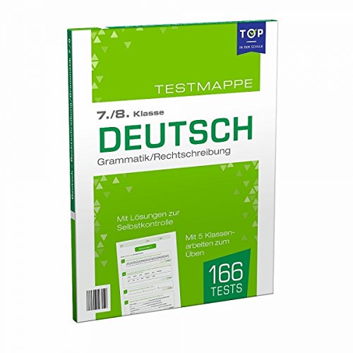 Testmappe Deutsch: Grammatik/Rechtschreibung, 7.-8. Klasse Books
