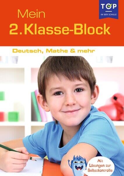 Lernblock - Mein 2. Klasse Block - Deutsch, Mathe & mehr: Spielerisch Lernen für Kinder ab 7 Jahren: Abwechslungsreiche Übungen, Rätsel, Lernspiele ... Deutsch, Mathe, Sachwissen und Konzentration Non-fiction