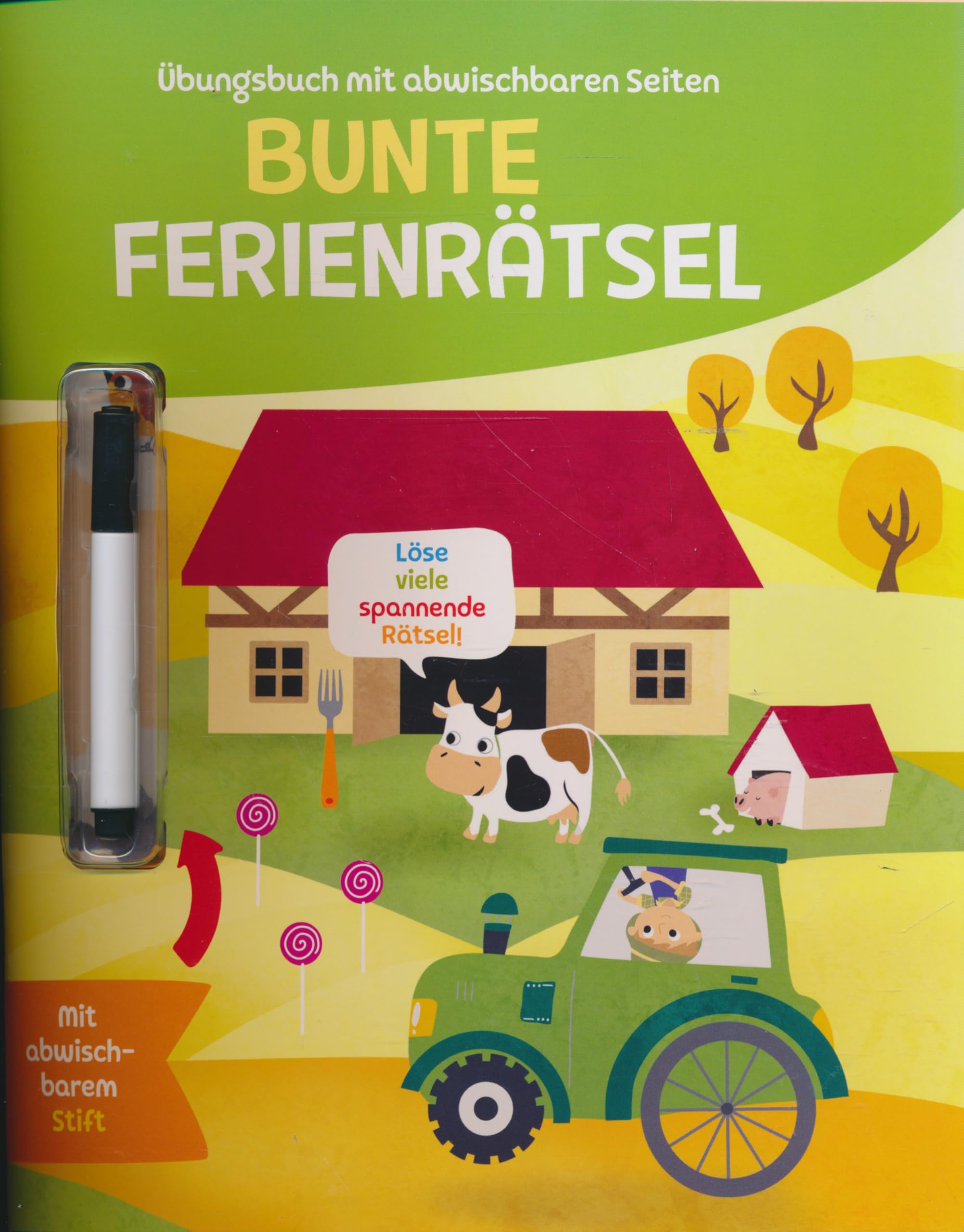 Bunte Ferienrätsel - Übungsbuch mit abwischbaren Seiten Books